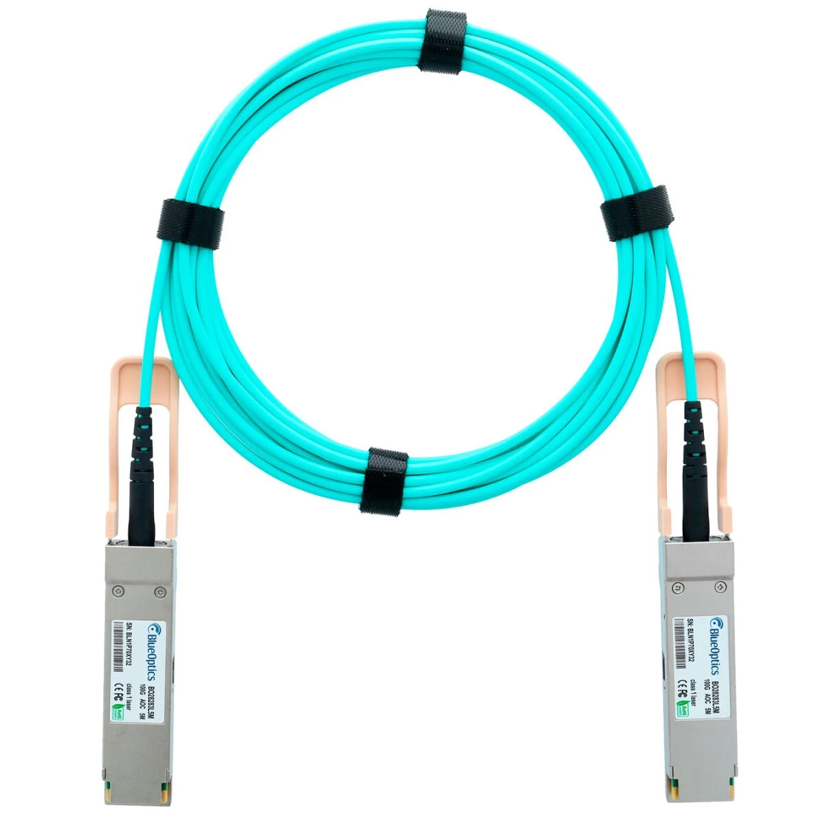 BlueOptics QSFP28-100G-AOC-3M-RU-BO Ruckus Compatible Active Optical