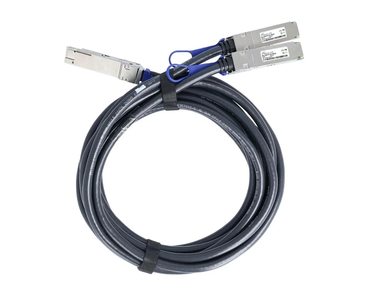 BlueLAN FN-CABLE-QSFPDD-2QSFP56-L1-BL 400G DAC Breakout Cable