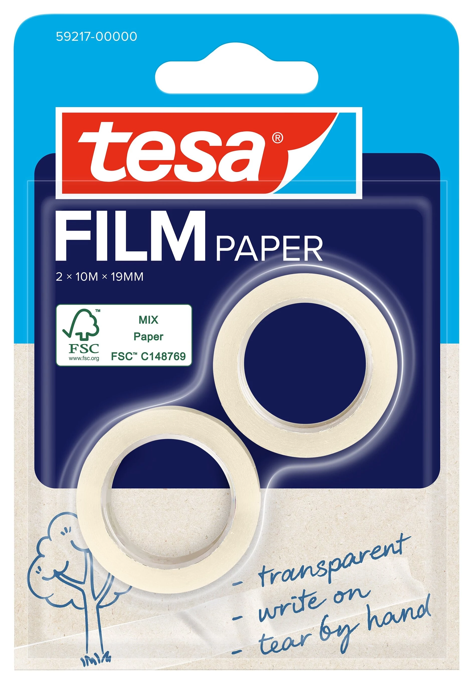 Tesa Film Paper 8x Transparent for