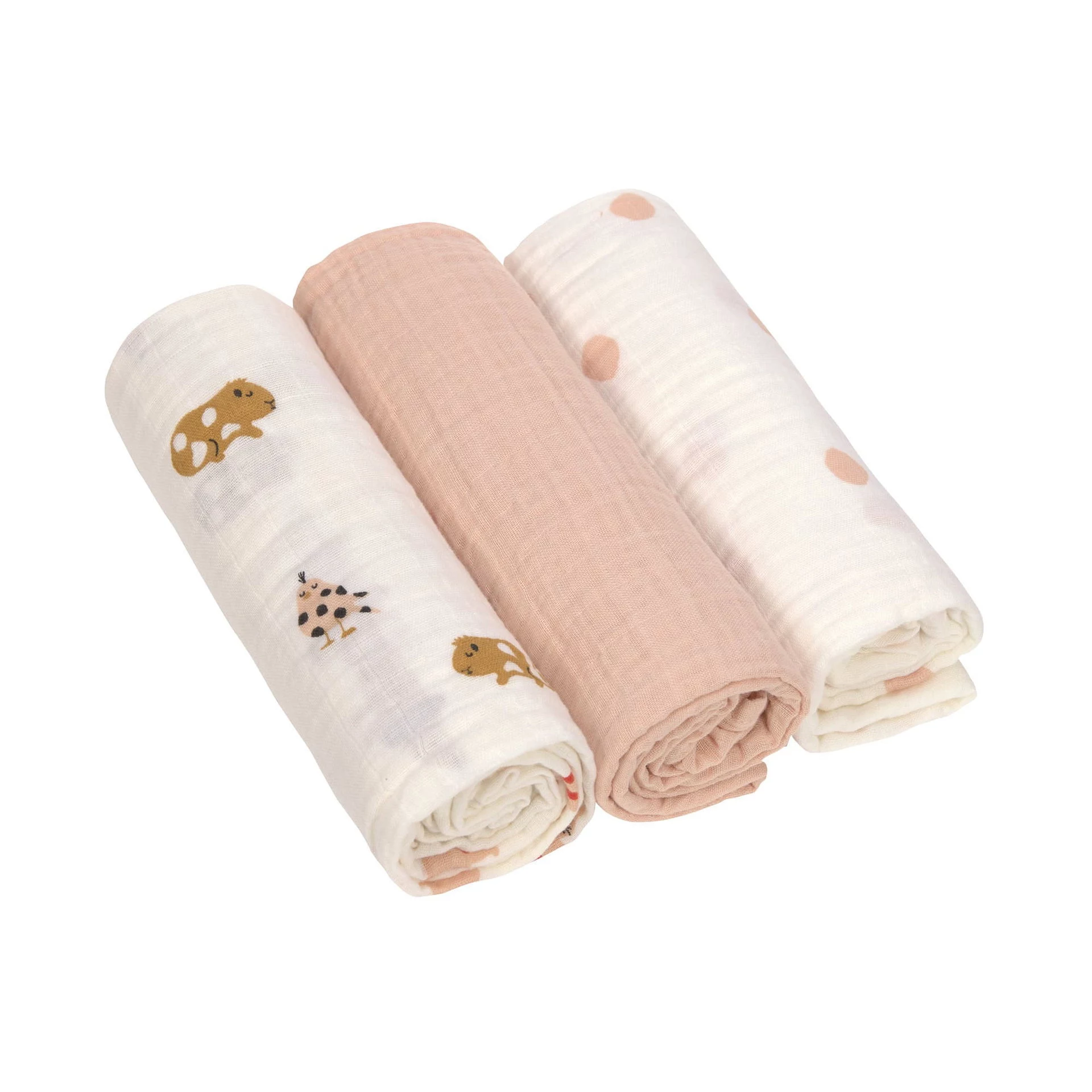 Lassig Muslin Swaddle Blanket Set of