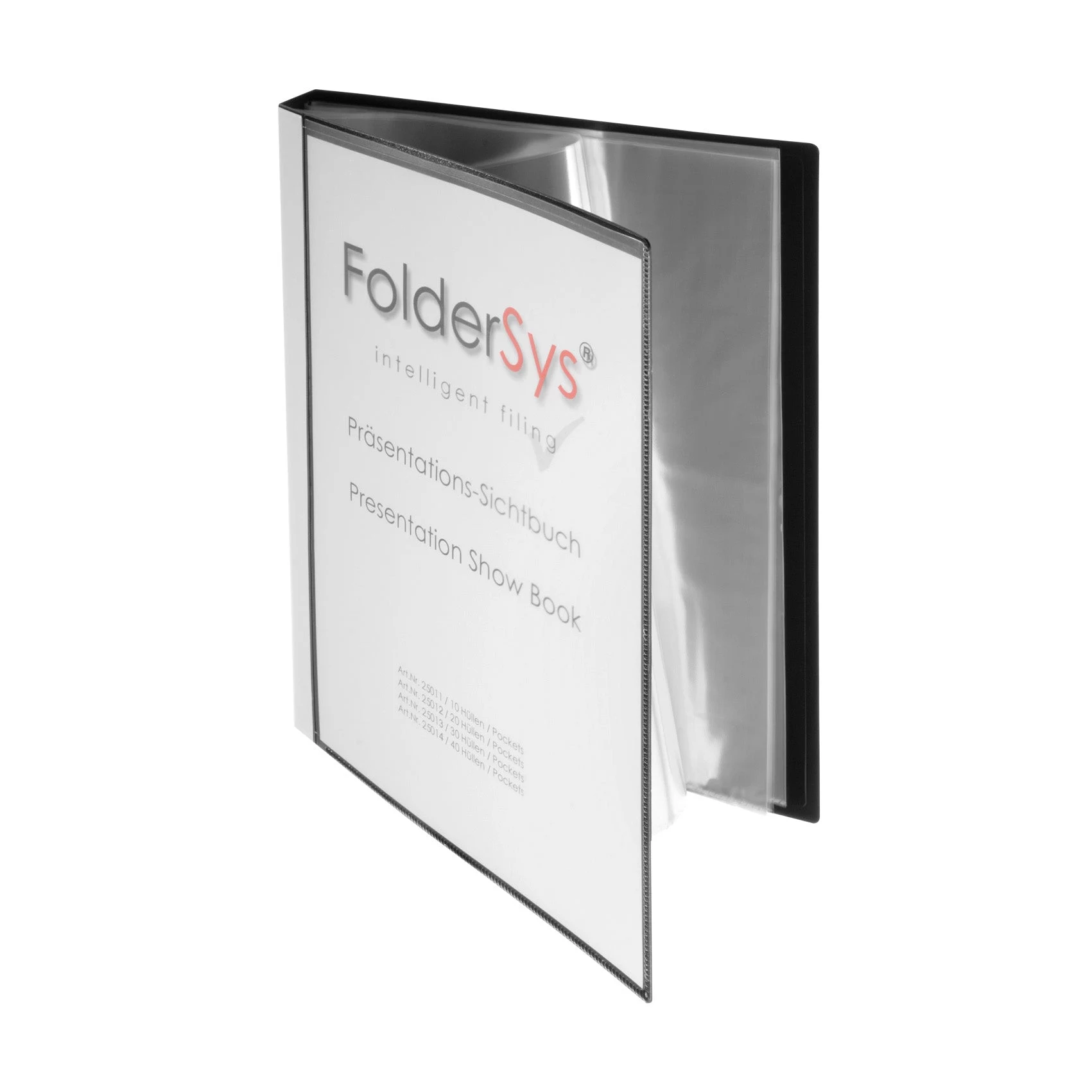 FolderSys Display Book A4 Black with