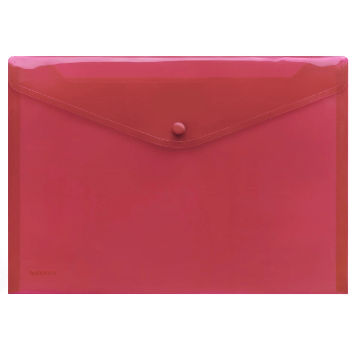 FolderSys A4 Red Transparent PP Document
