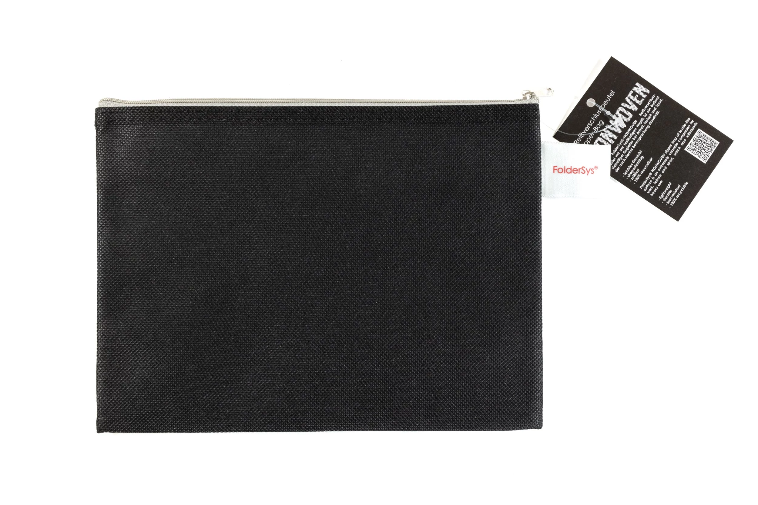 FolderSys A5 Zipper Pouch Black Opaque