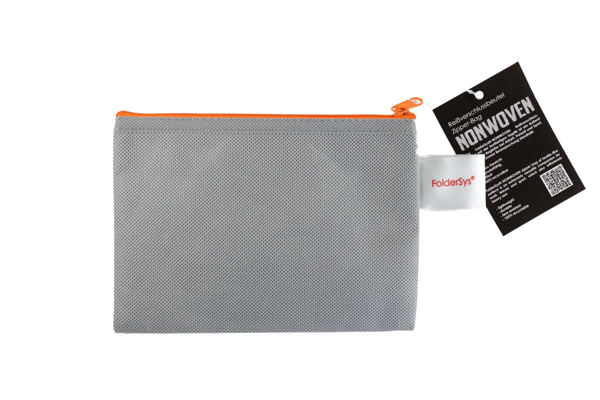 FolderSys Zipper Pouch A6 Grey Opaque