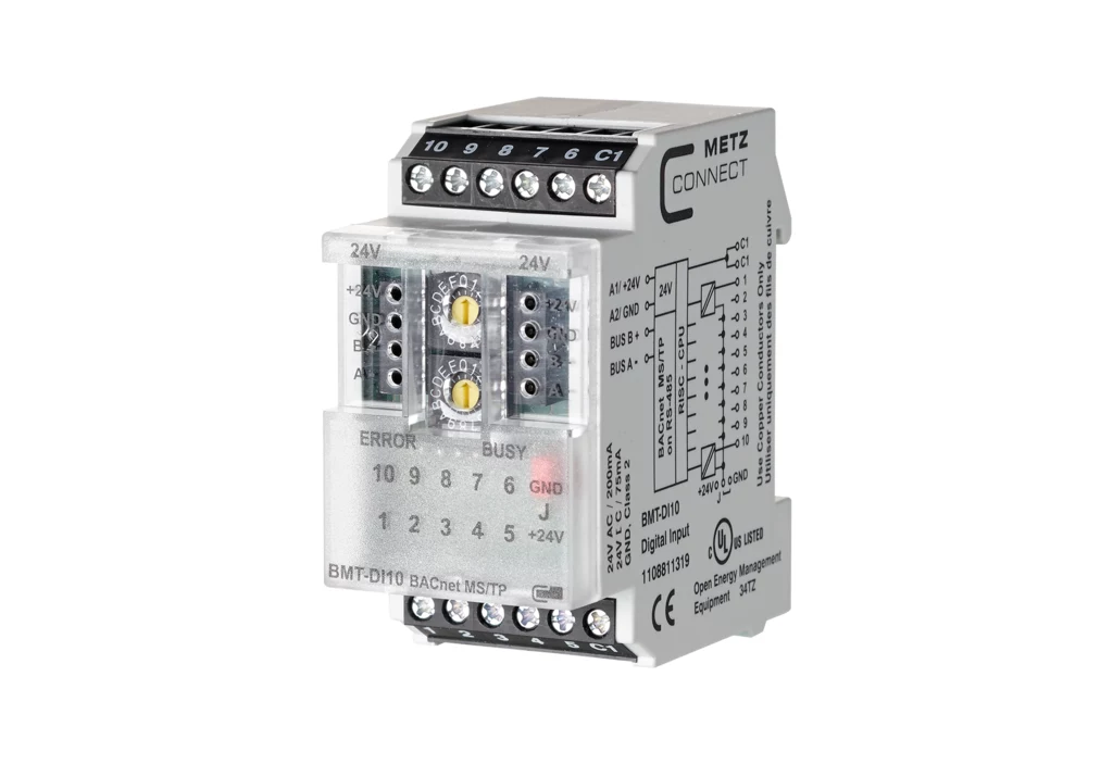 METZ CONNECT BMT-DI10 BACnet MS/TP Digitālās