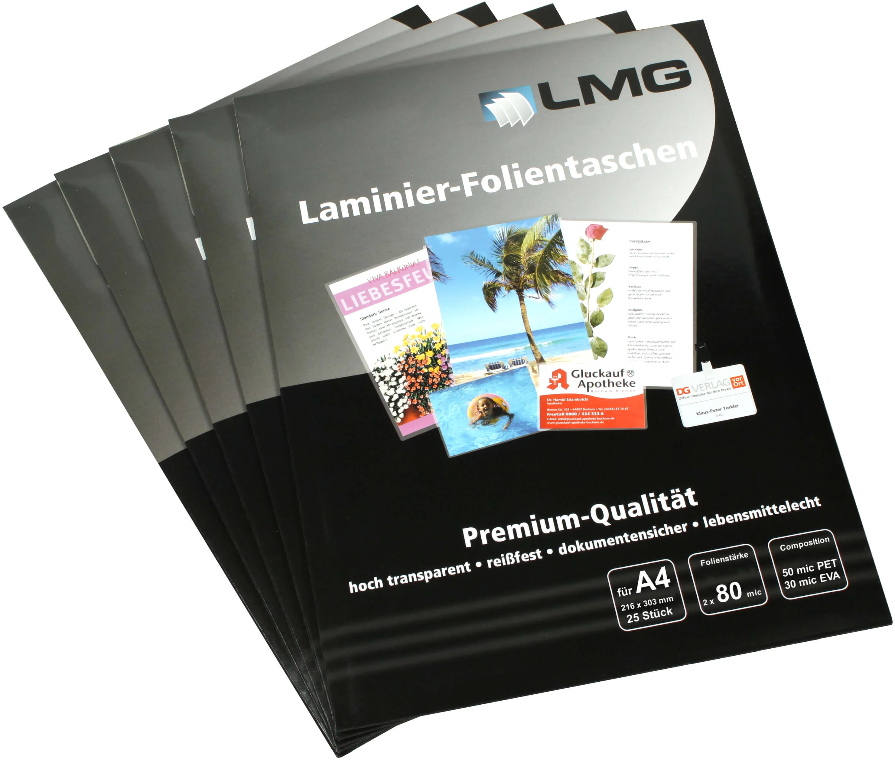 LMG Laminēšanas plēves A4 spīdīgas 25