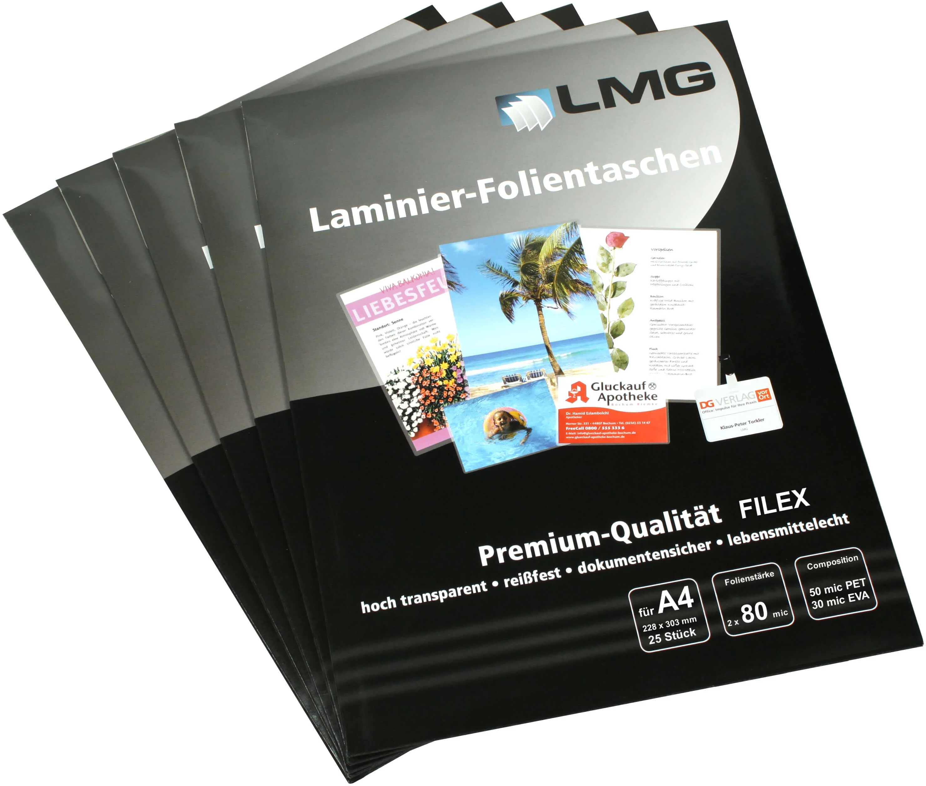 LMG Laminēšanas plēves A4 spīdīgas 80