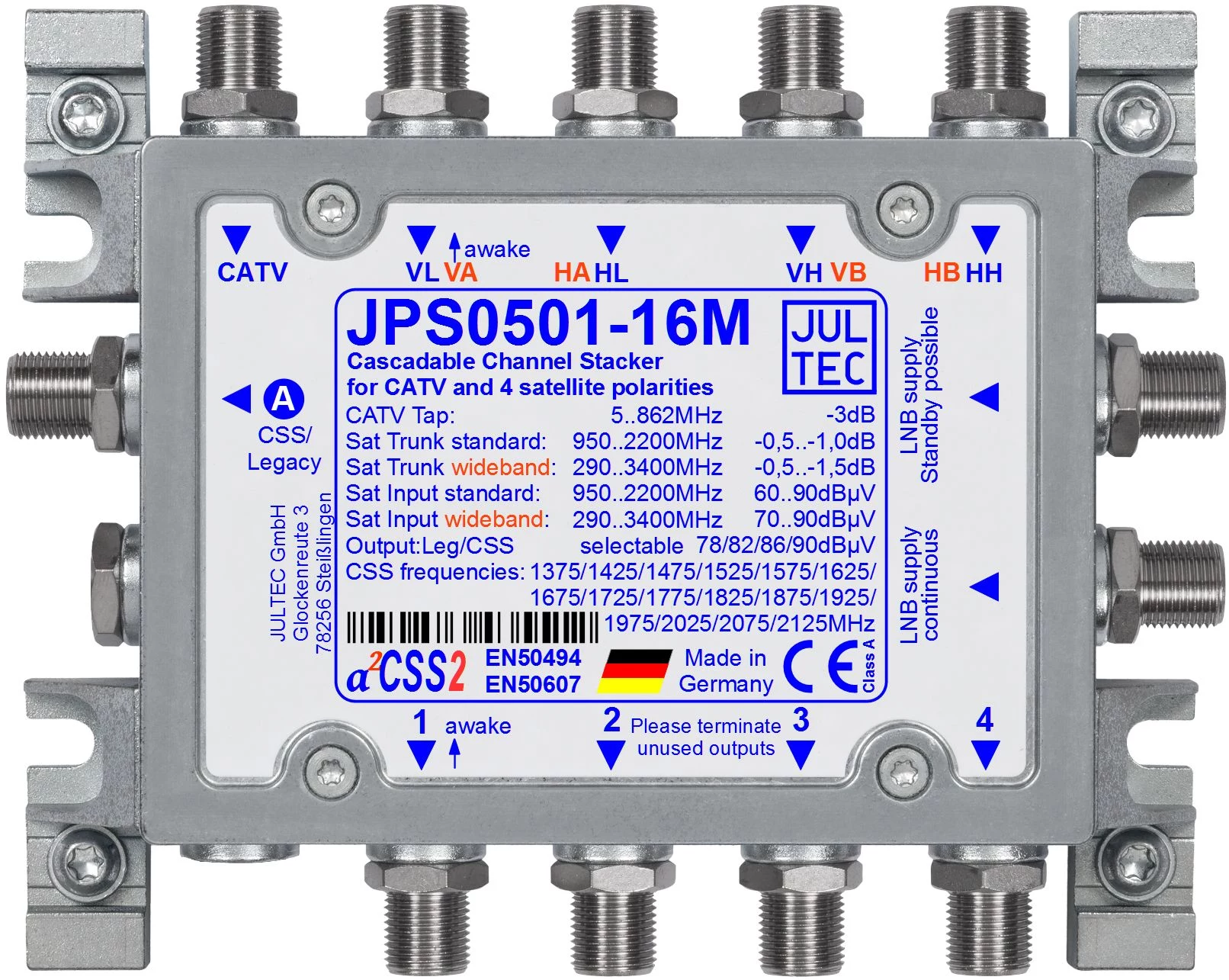 JULTEC JPS0501-16M Single Cable Converter Unicable