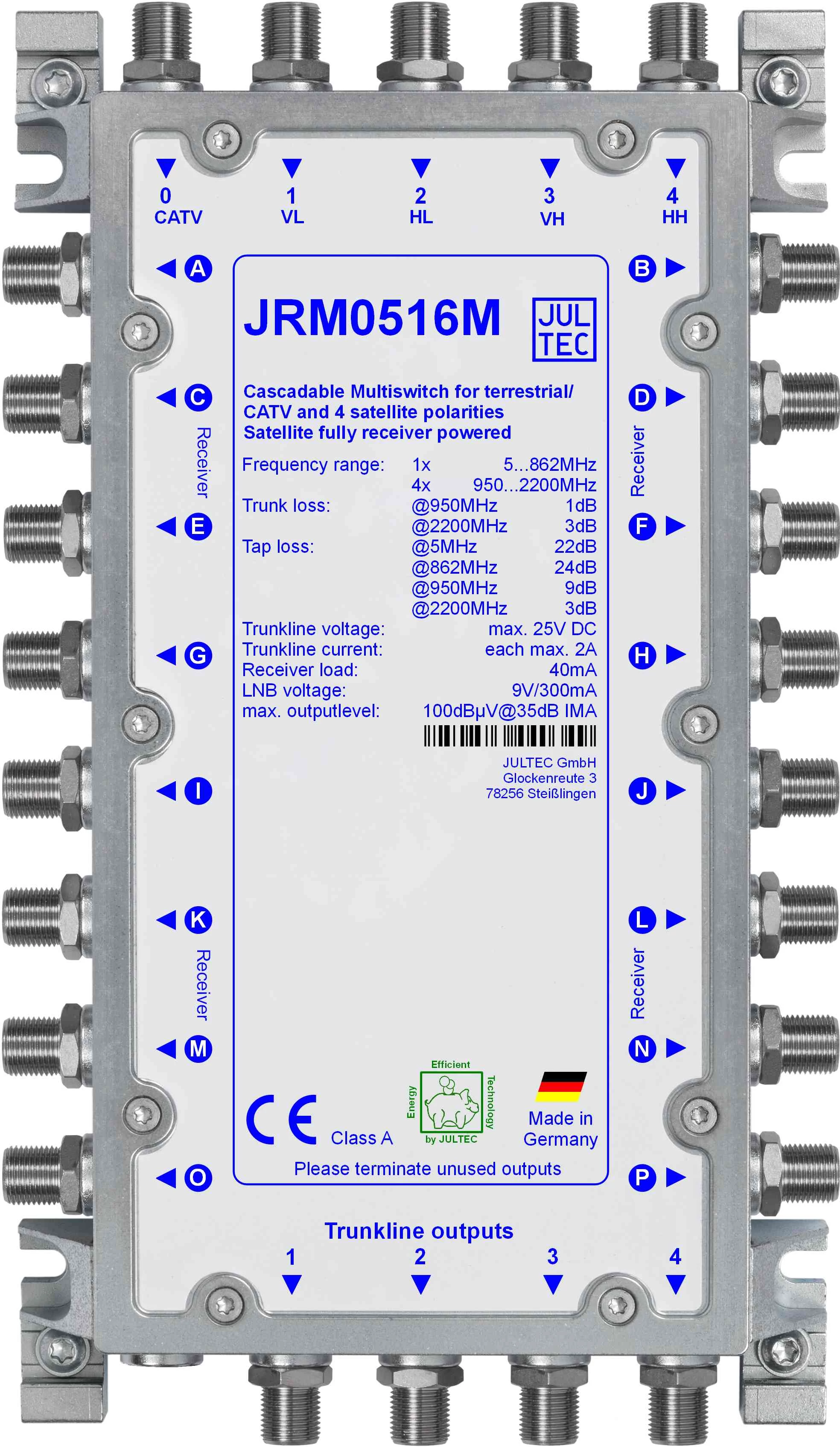 JULTEC JRM0516M 16-Way Multiswitch ar 4