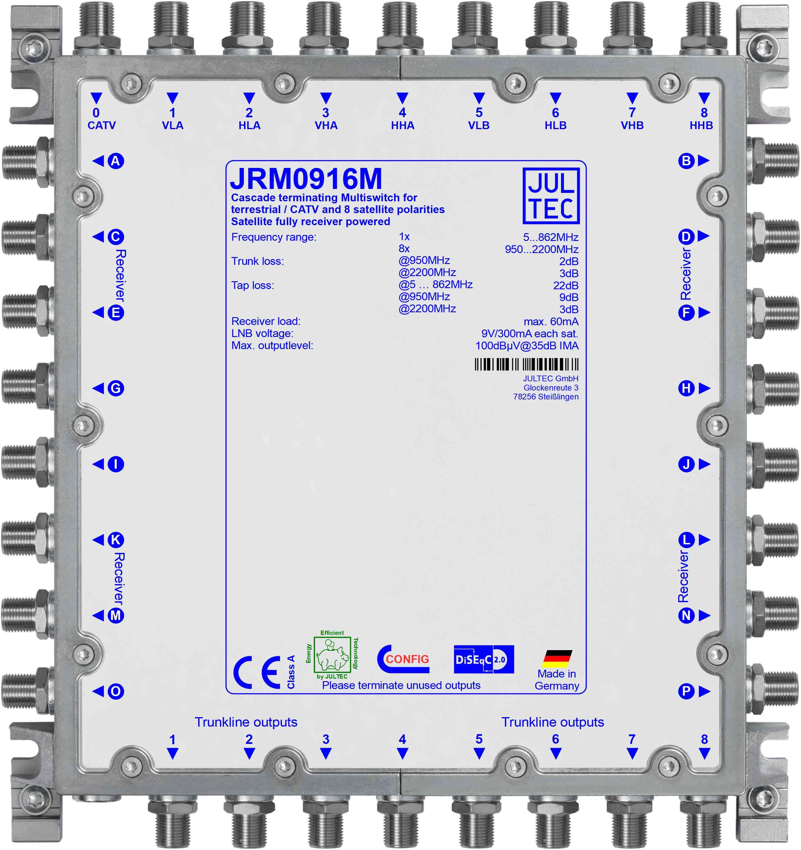 JULTEC JRM0916M 9 to 16 Cascade