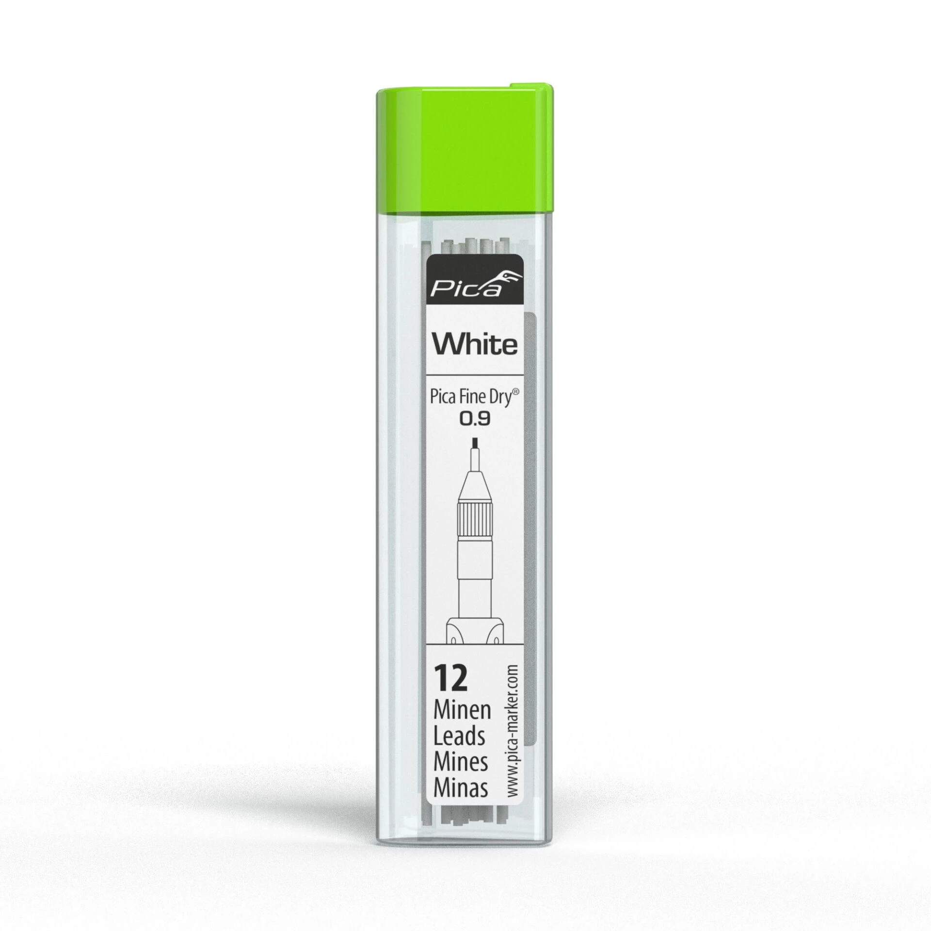 PICA-MARKER Pica Fine-Dry Refills White (10-Pack)