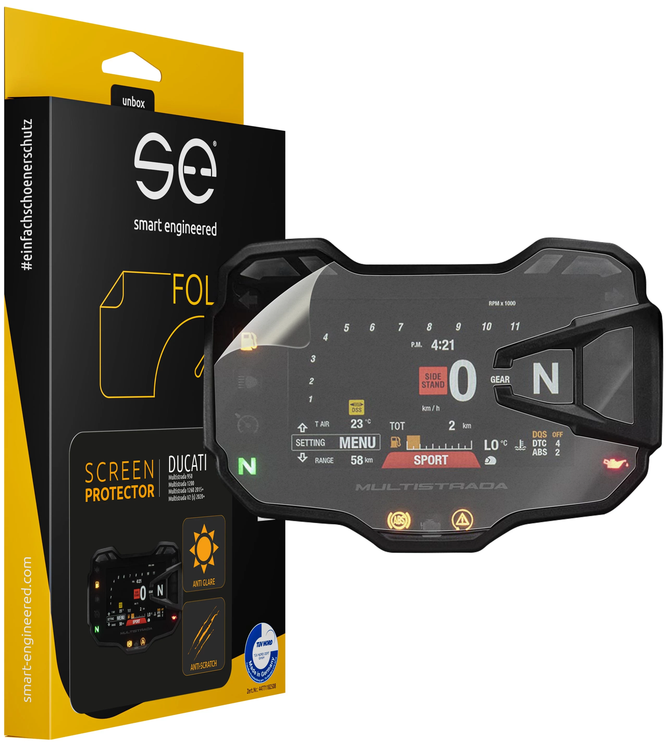 Smart.engineered SE-DCP-2-0102-0030-1-M Aizsargplēve Ducati Multistrada