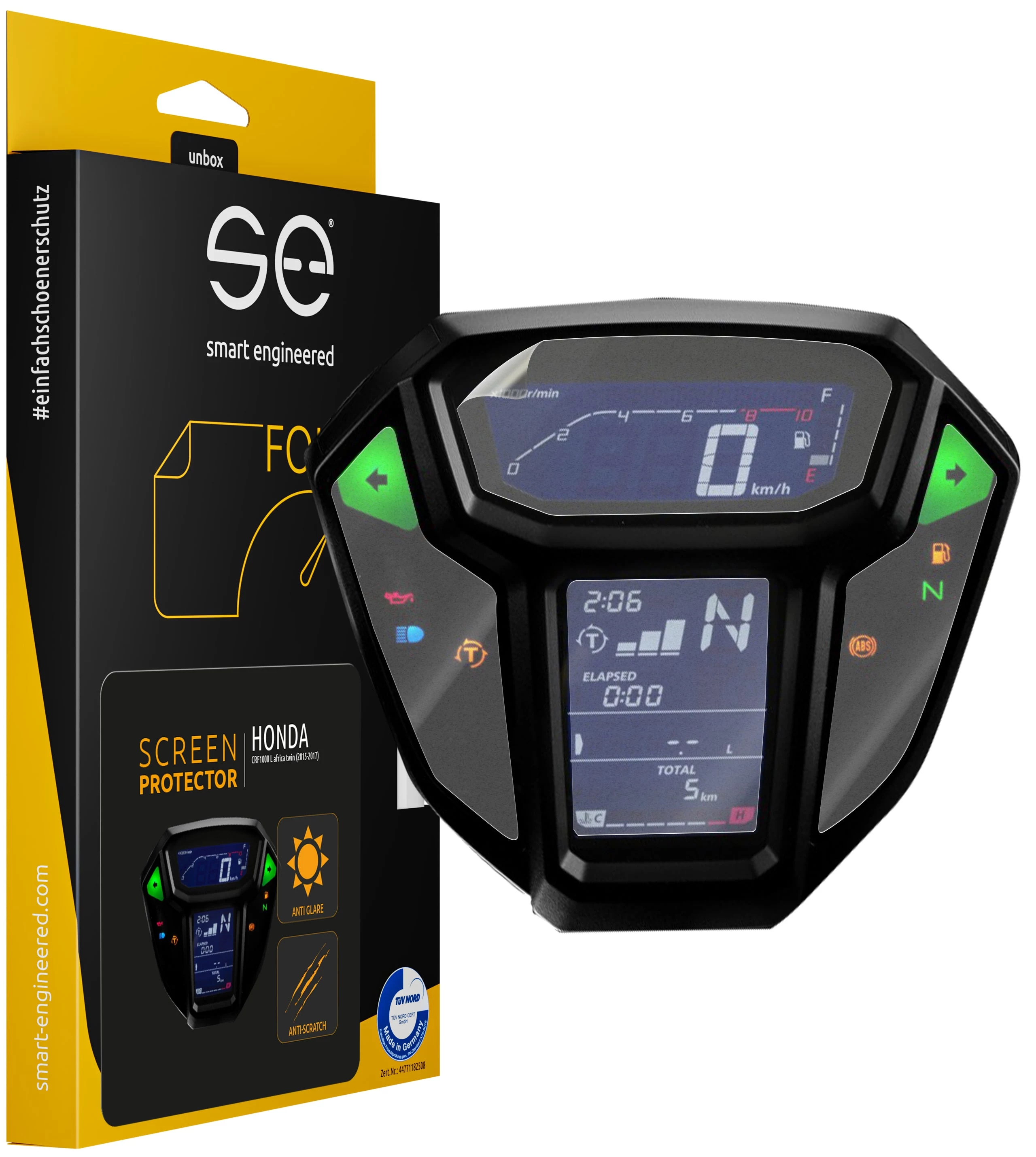 Smart.engineered SE-DCP-2-0102-0045-1-M Aizsargplēve displejam Honda