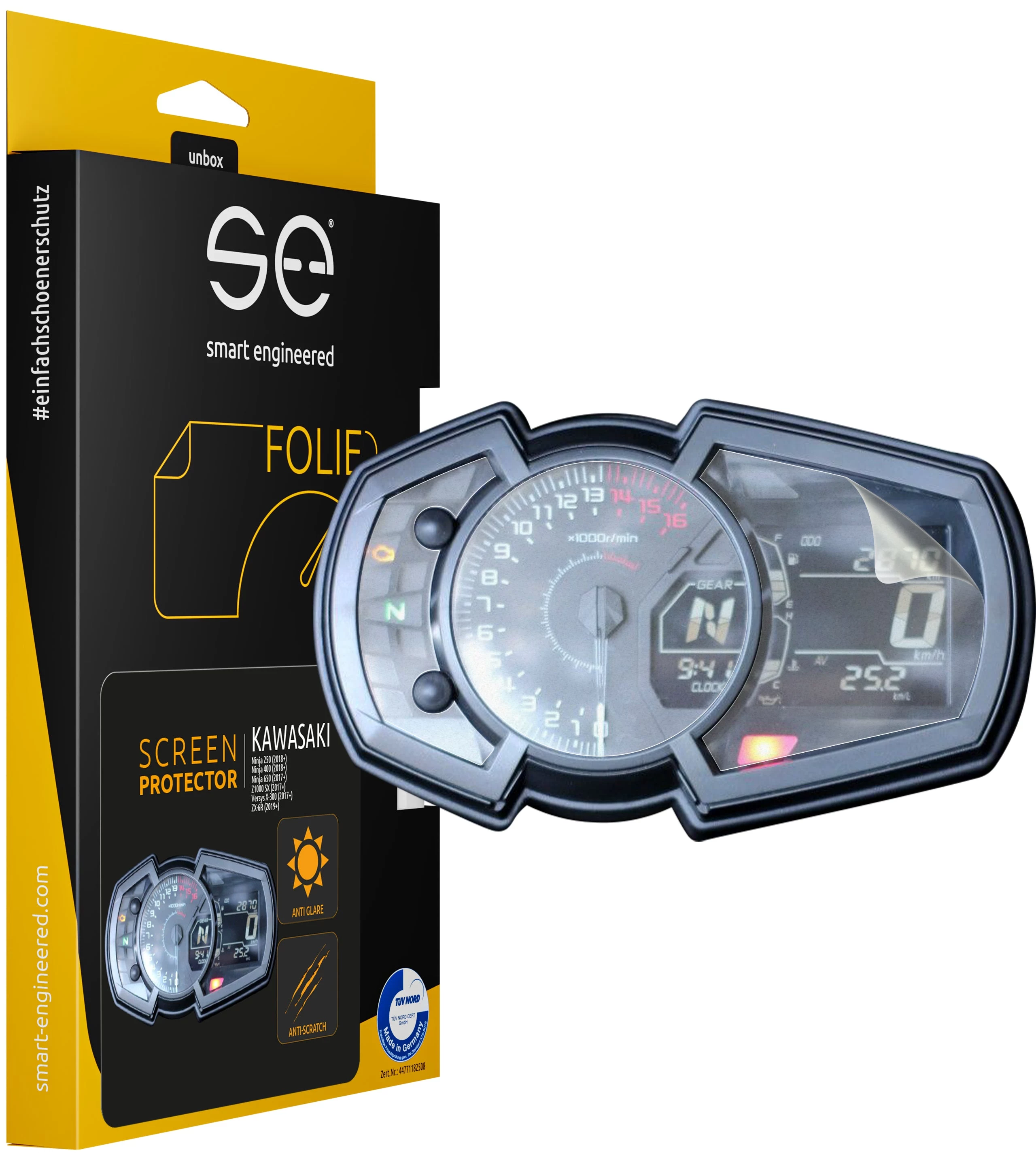 Smart.engineered SE-DCP-2-0102-0064-1-M Aizsargplēve Kawasaki motociklu