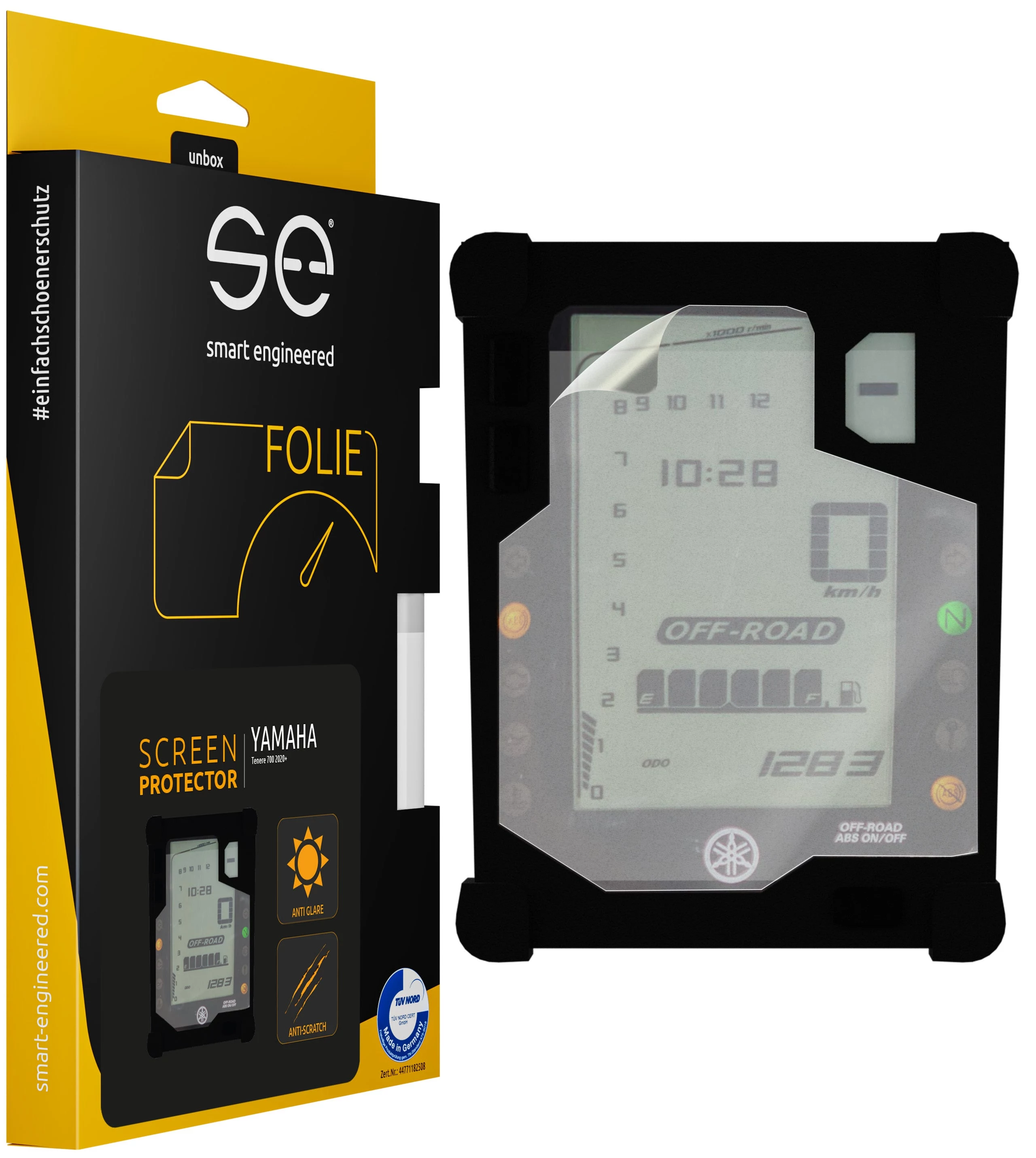 Smart.engineered SE-DCP-2-0102-0073-1-M Aizsargplēve motocikla displejam