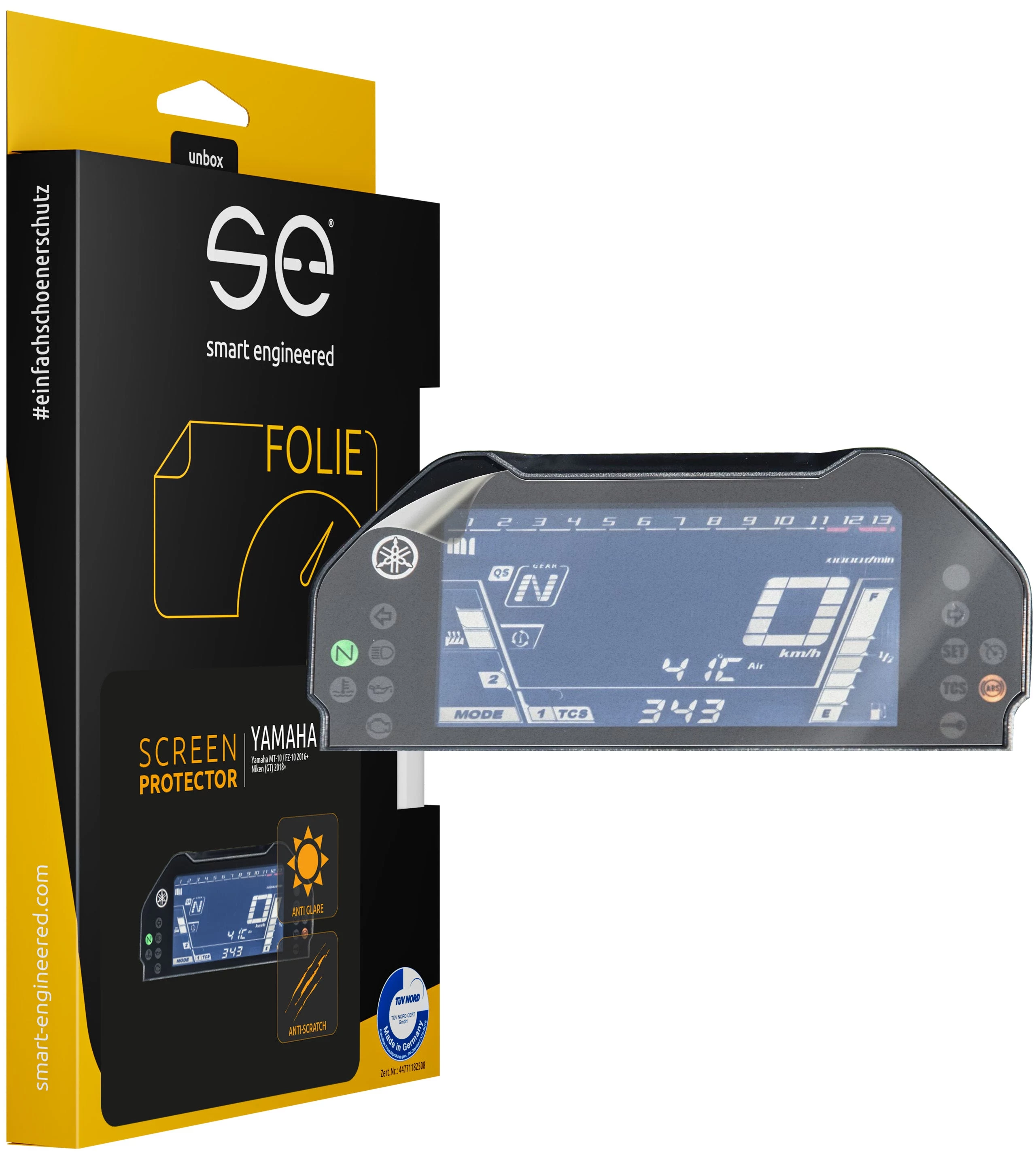 Smart.engineered SE-DCP-2-0102-0078-1-M Aizsargplēve motocikla instrumentu