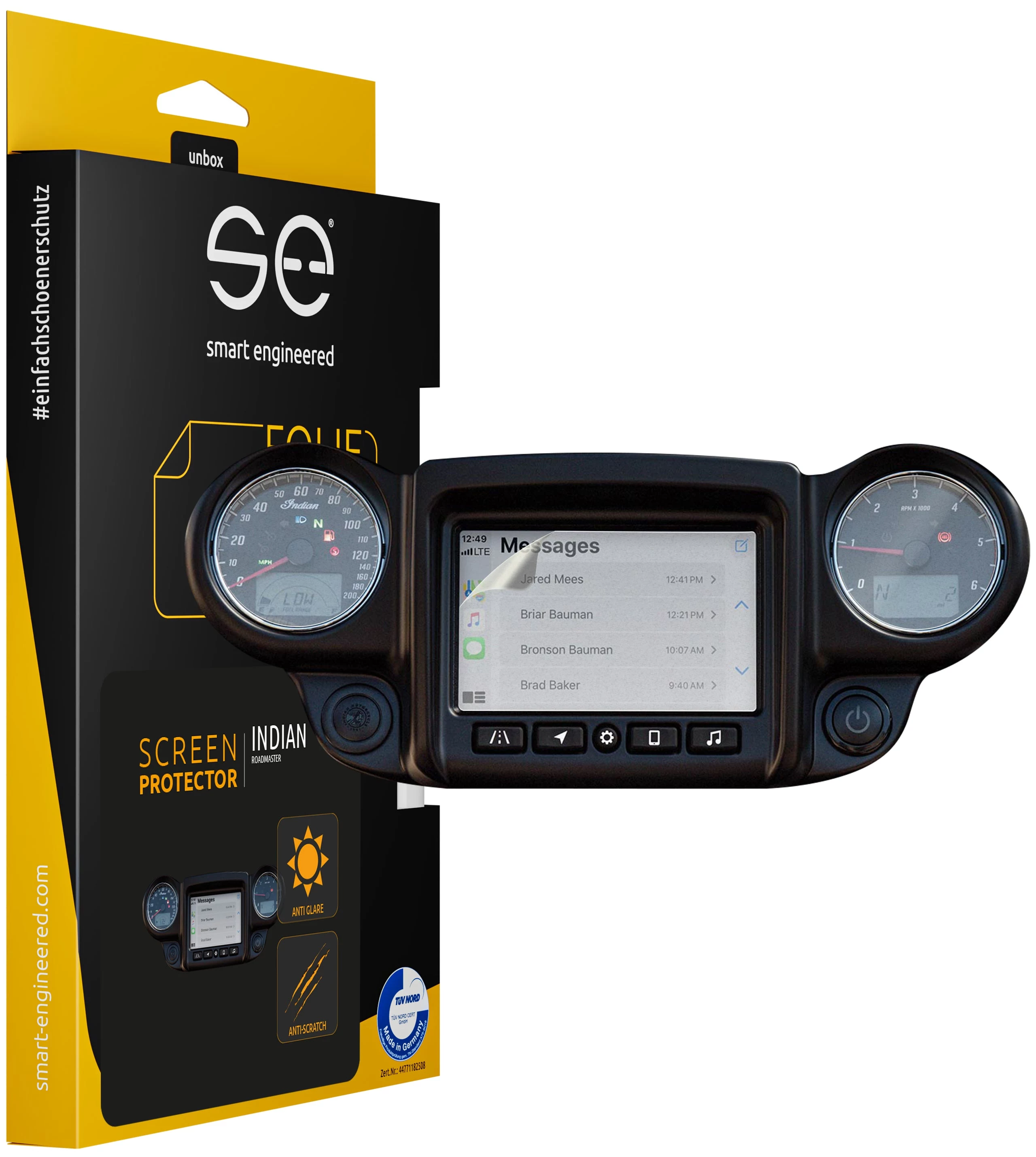 Smart.engineered SE-DCP-2-0102-0095-1-M Ekrāna aizsargs Indian