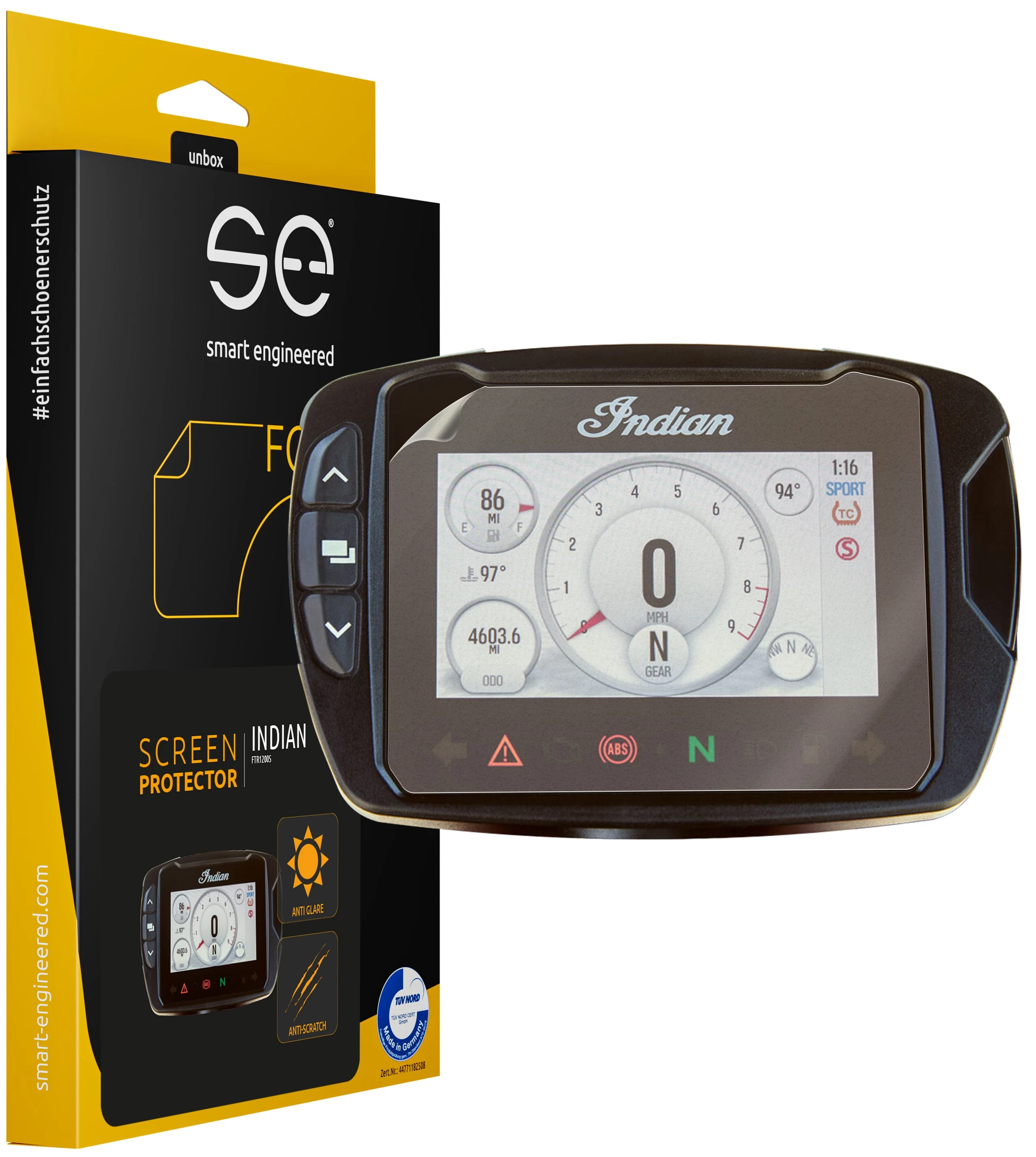 Smart.engineered SE-DCP-2-0102-0096-1-M Displeja aizsargplēve Indian