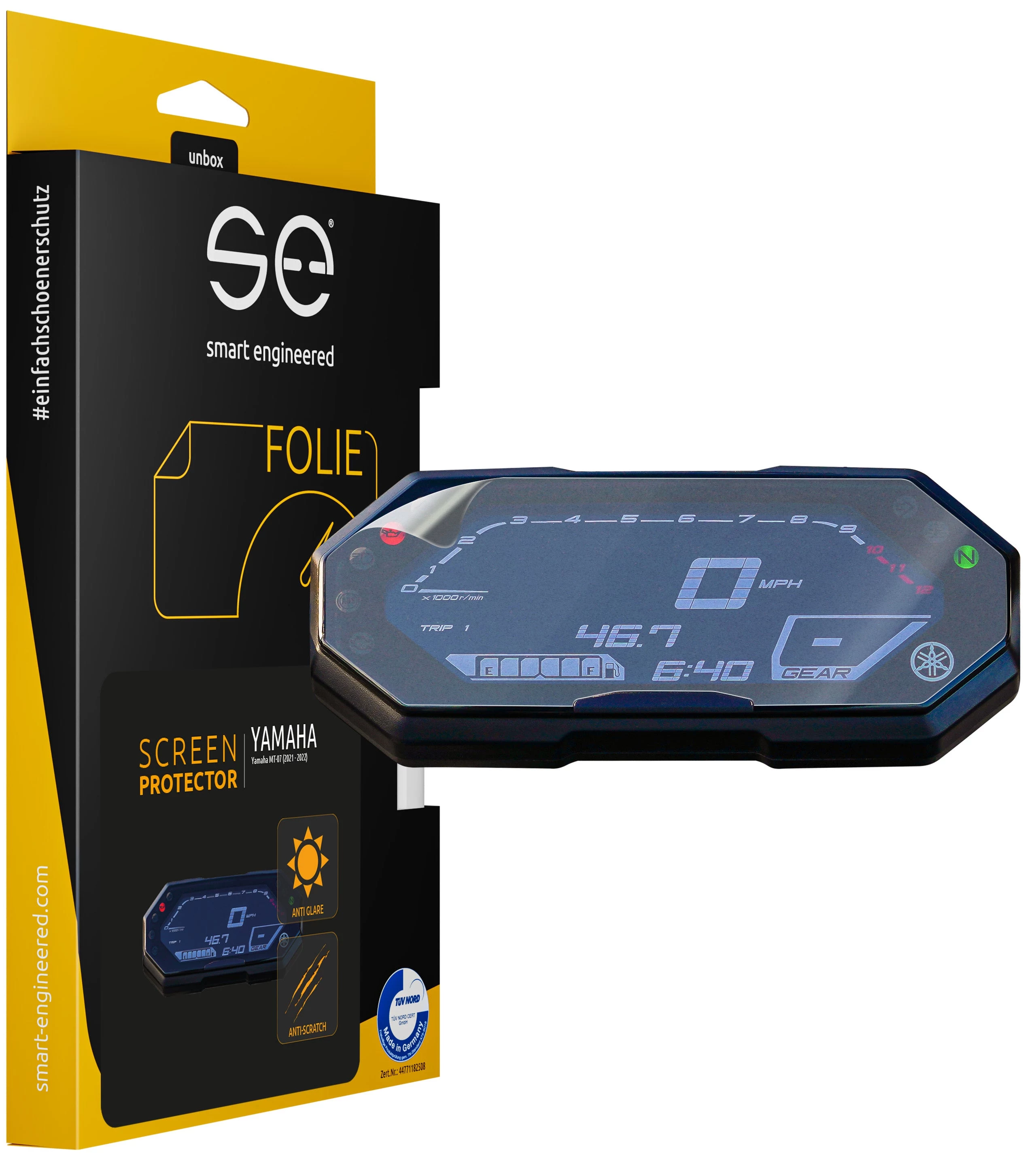 Smart.engineered SE-DCP-2-0102-0178-1-M Aizsargplēve displejam Yamaha