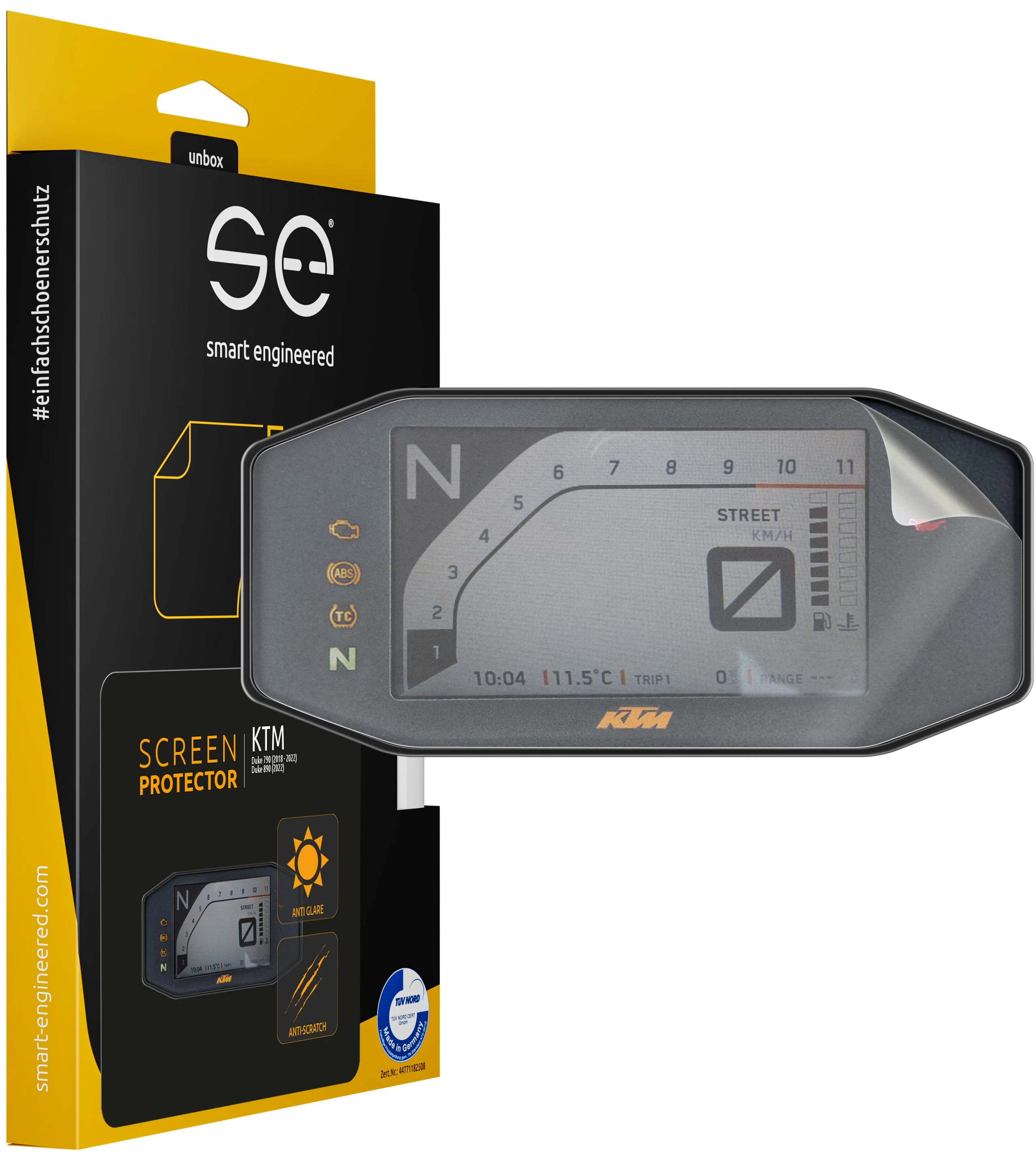 Smart.engineered SE-DCP-2-0102-0166-1-M Displeja aizsargs KTM