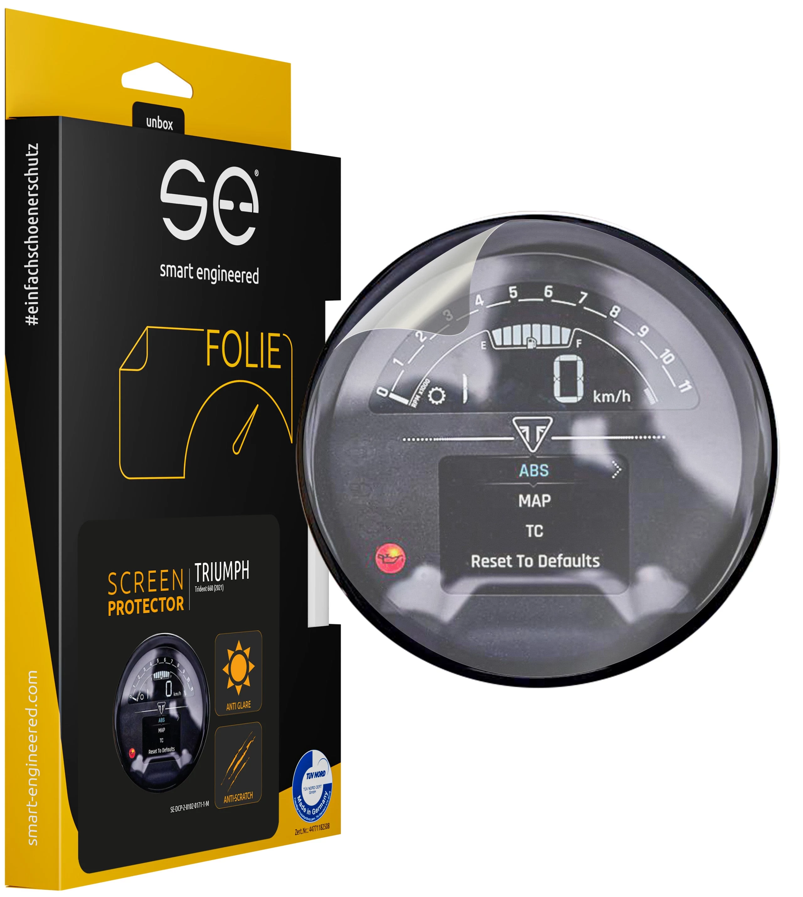 Smart.engineered SE-DCP-2-0102-0171-1-M Displeja aizsargs Triumph