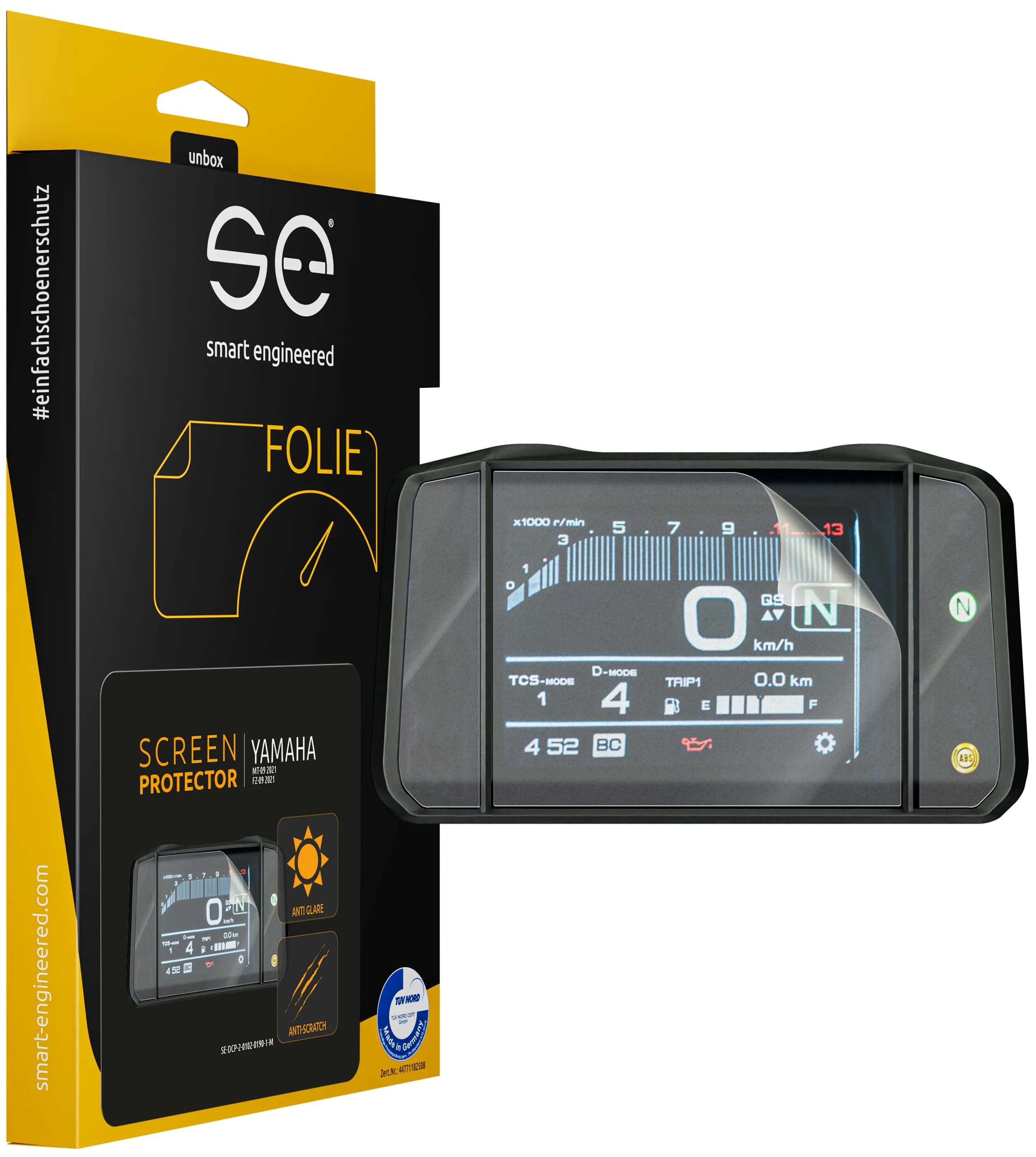 Smart.engineered SE-DCP-2-0102-0190-1-M Displeja aizsargs Yamaha