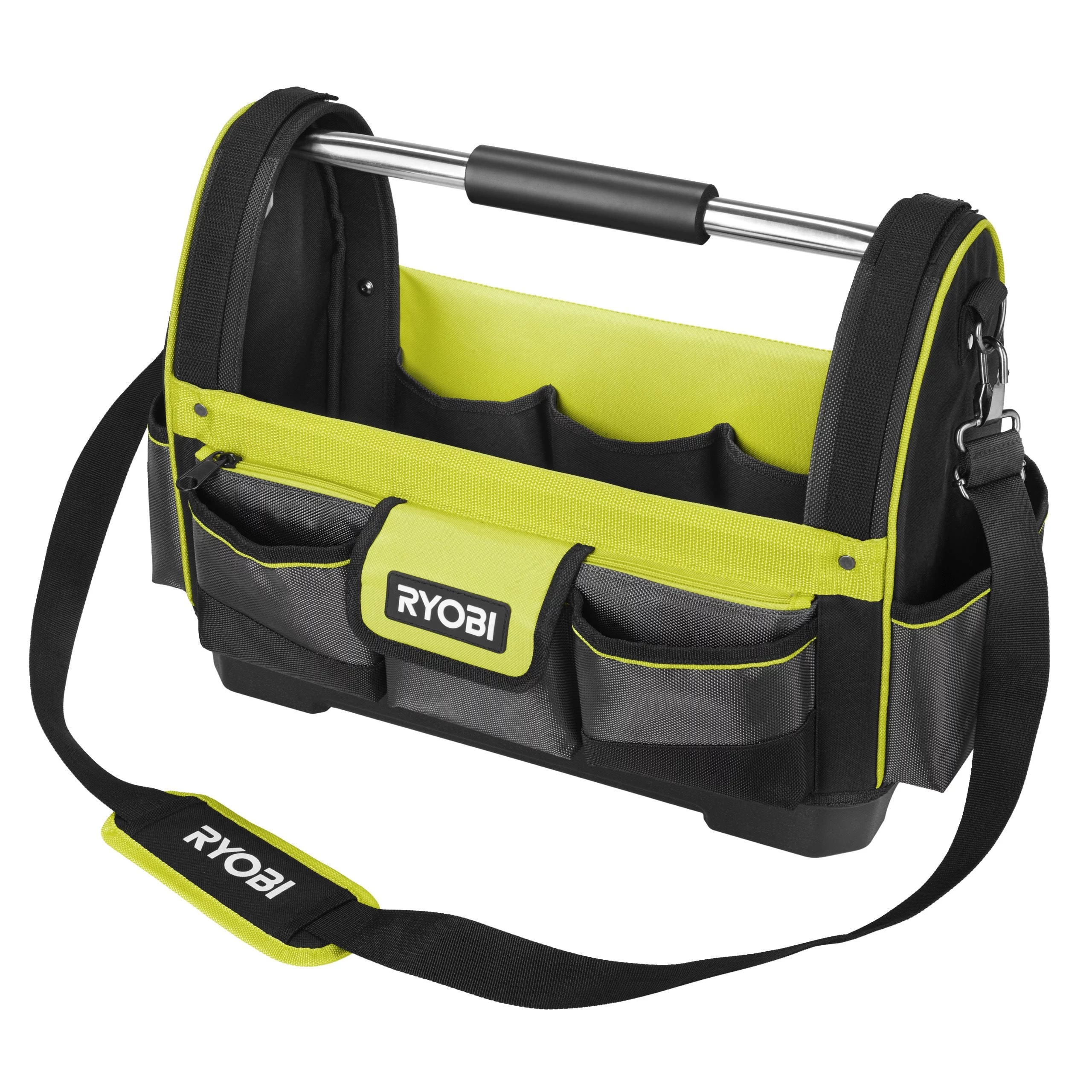 RYOBI Open Tool Bag, Large, Green/Black
