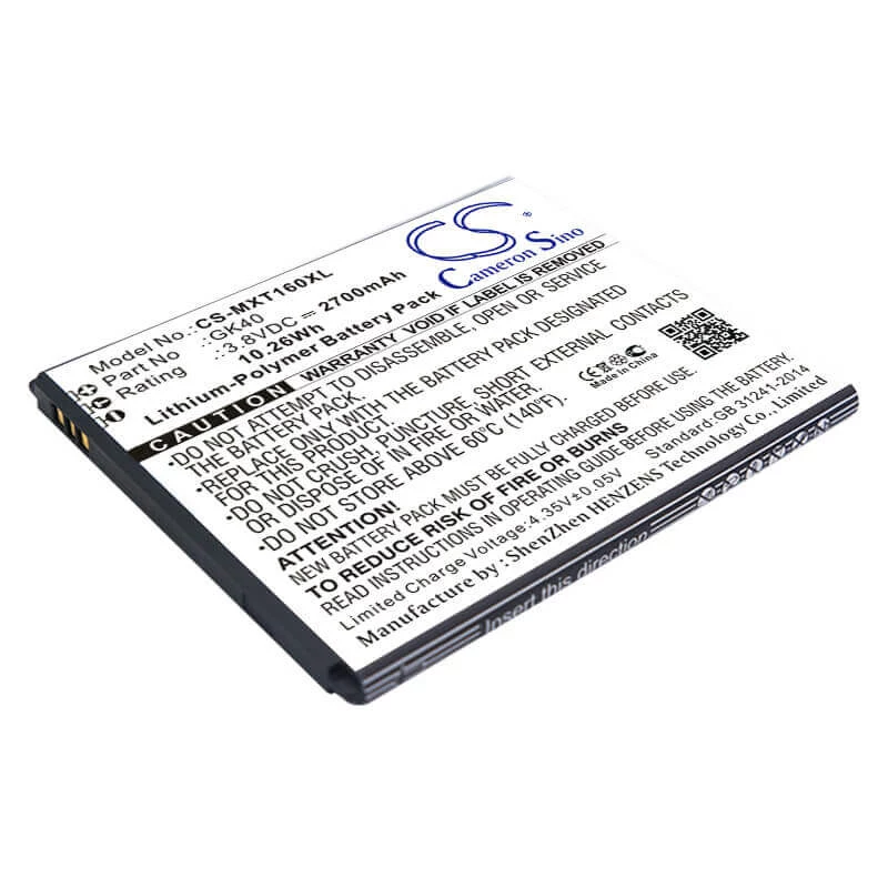 Cameron Sino Battery Type GK40 SNN5967A