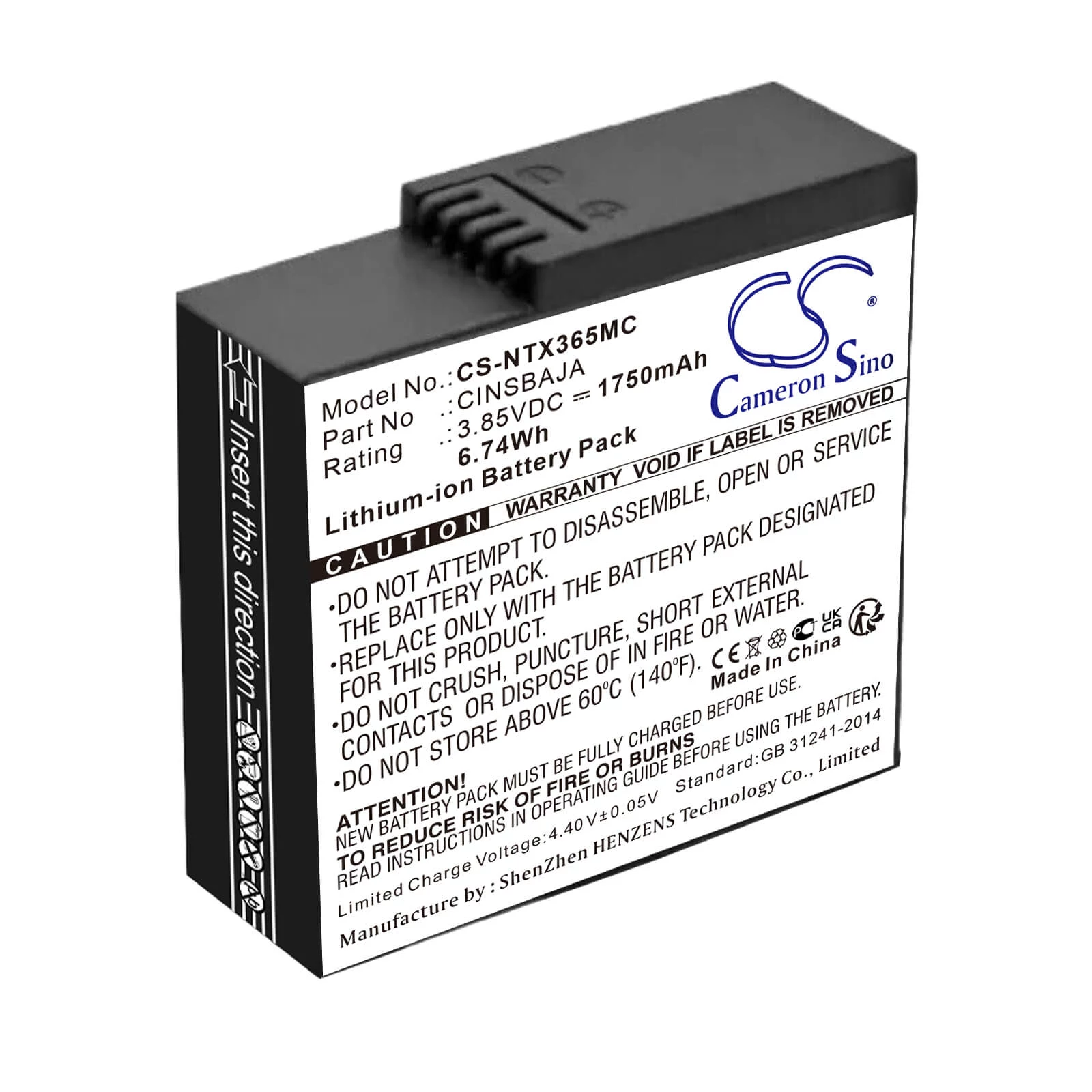 CAMERON SINO Battery Type CINSBAJA for