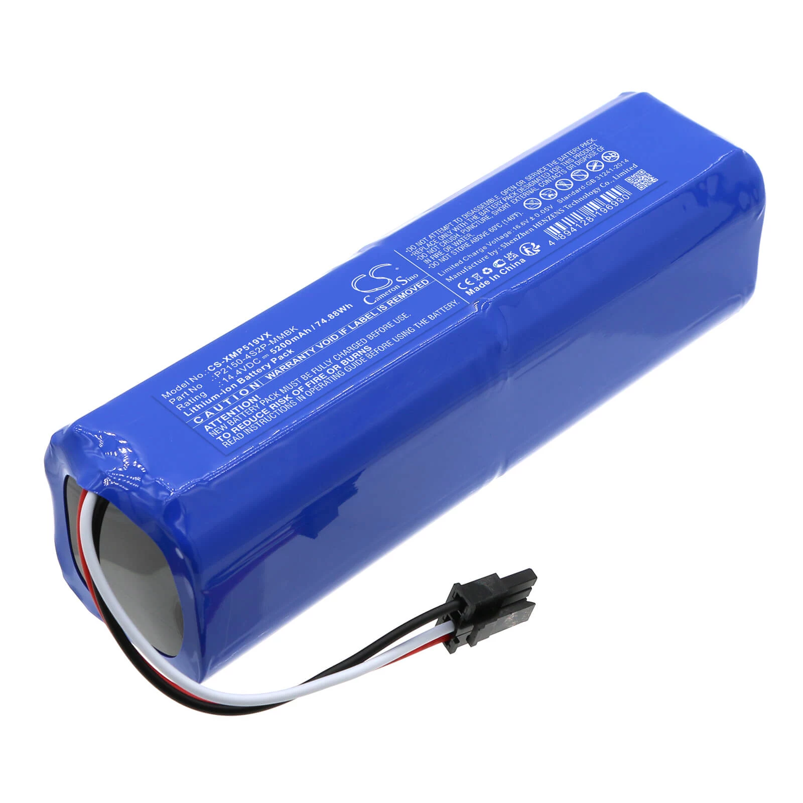 CAMERON SINO Battery P2150-4S2P-MMBK for Dreame