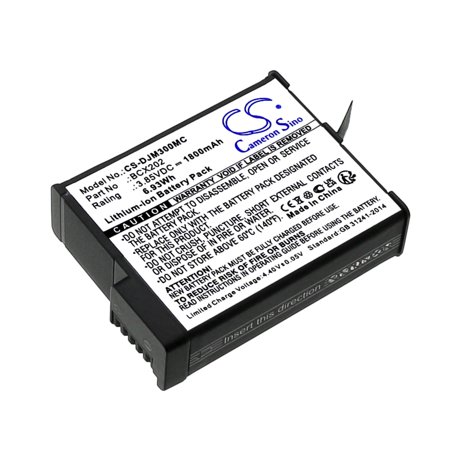 Cameron Sino Battery Type BCX202 for