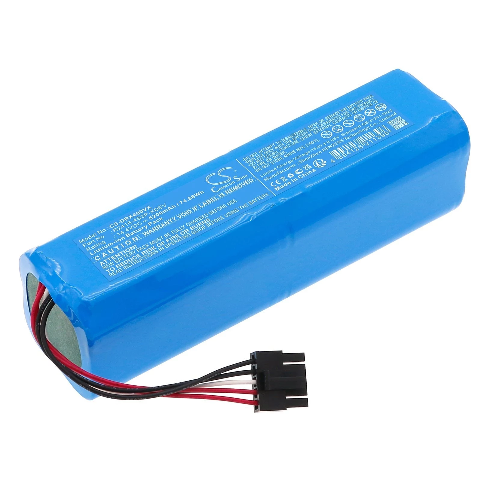 CAMERON SINO Battery Type R2416-4s2p-xdev for