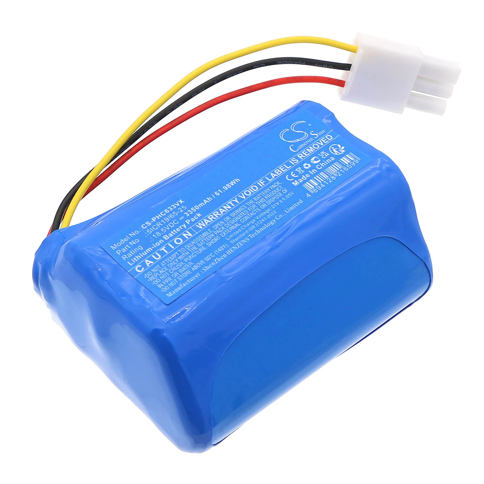 CAMERON SINO Battery Type 5ICR19/65-25 for