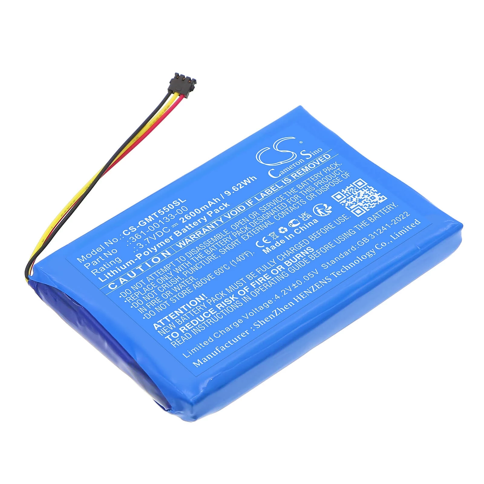 CAMERON SINO Battery Type 361-00133-00 for