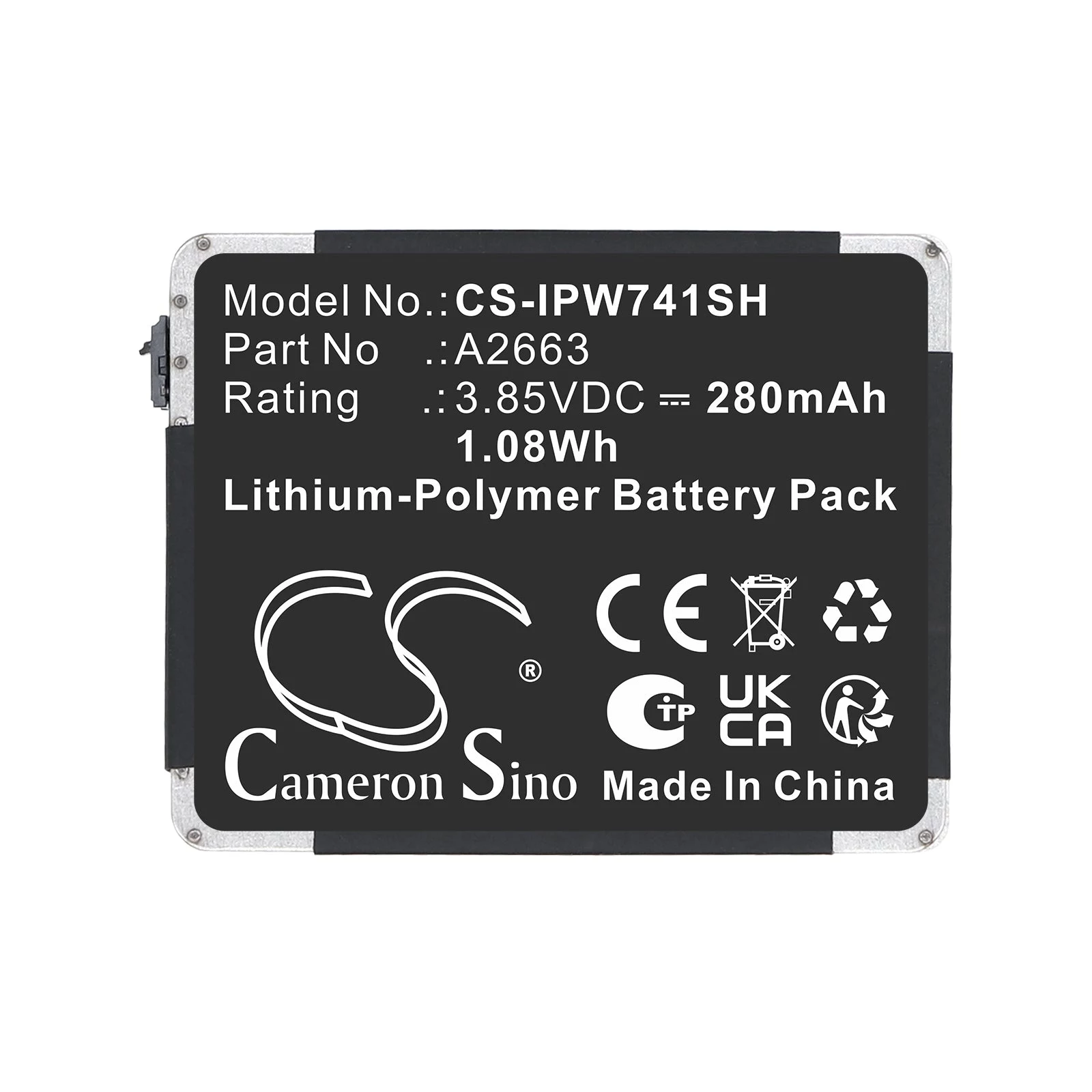 CAMERON SINO Replacement Battery Type A2663