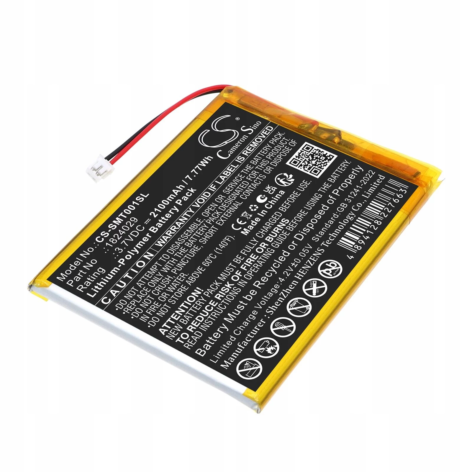 CAMERON SINO Battery 18024029 1824029 for