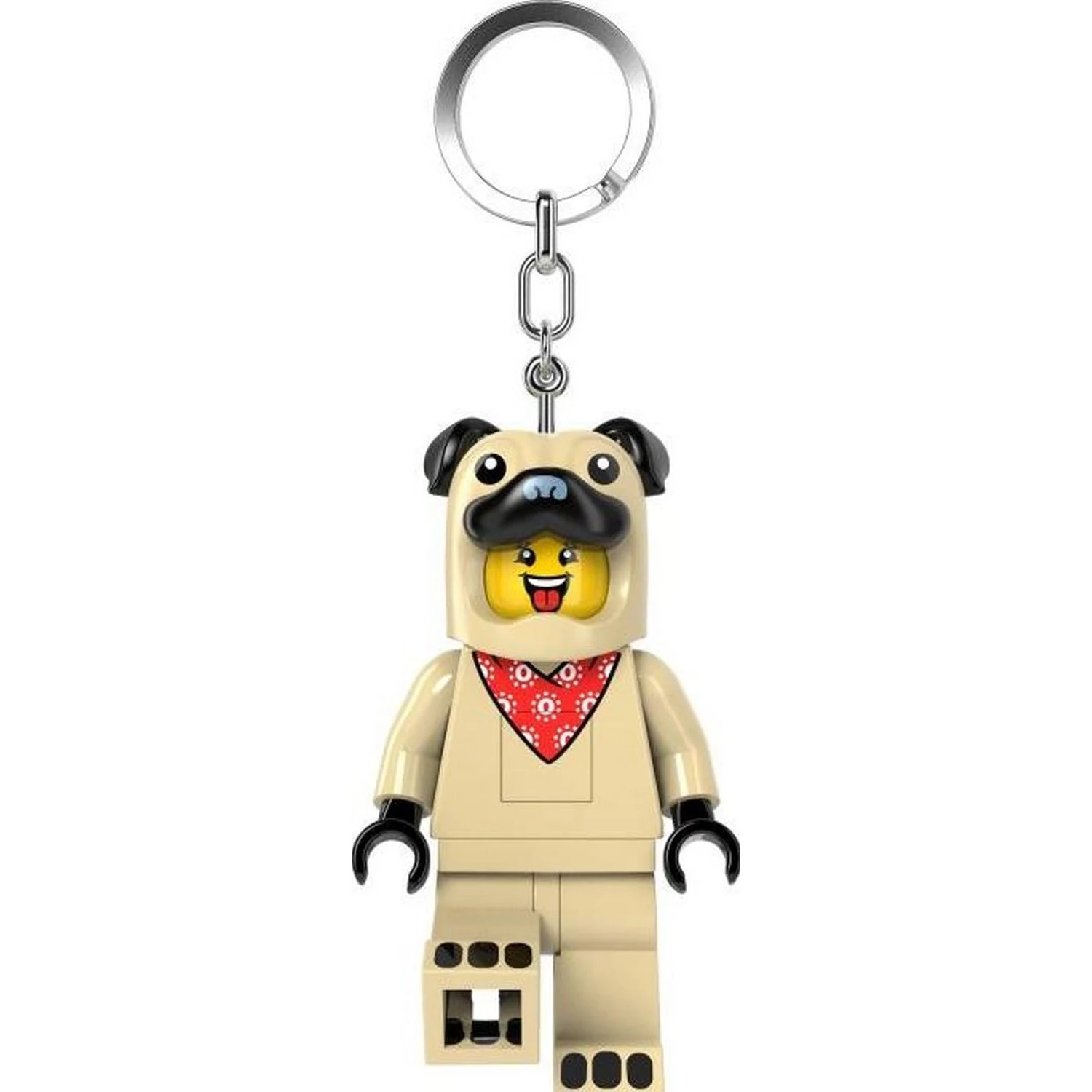 LEGO Minifigures Pug Keychain with LED