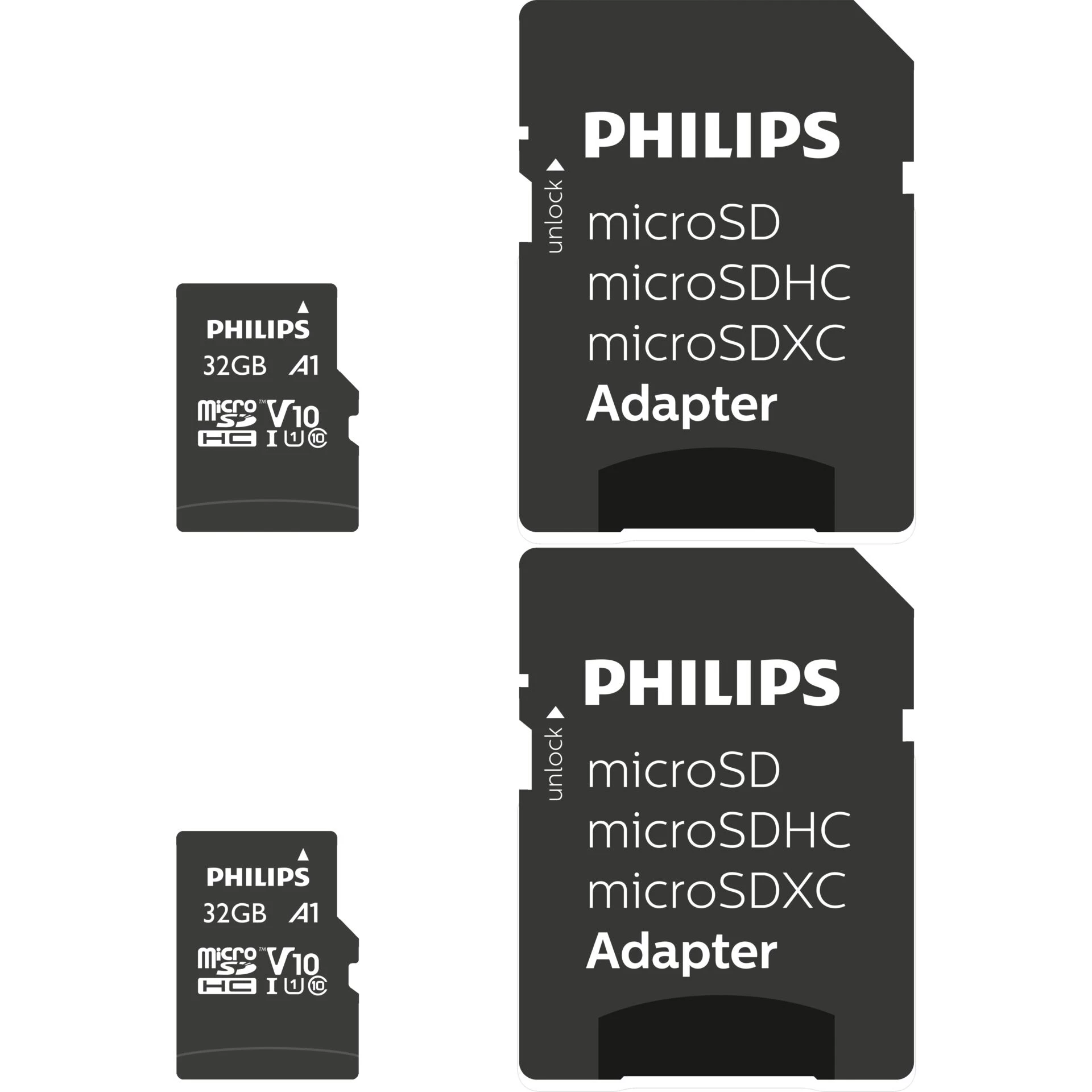 Philips MicroSDHC 2-Pack 32GB Class 10