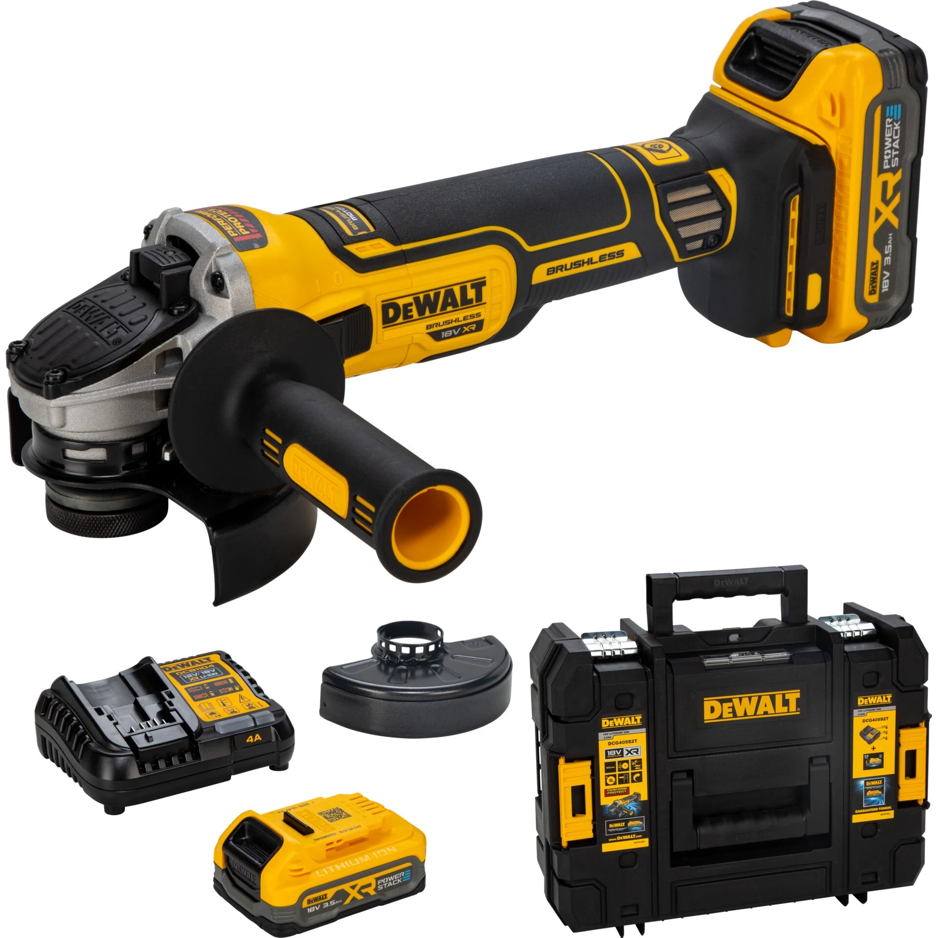DEWALT DCG405S2T-QW 18V XR bezvada leņķa