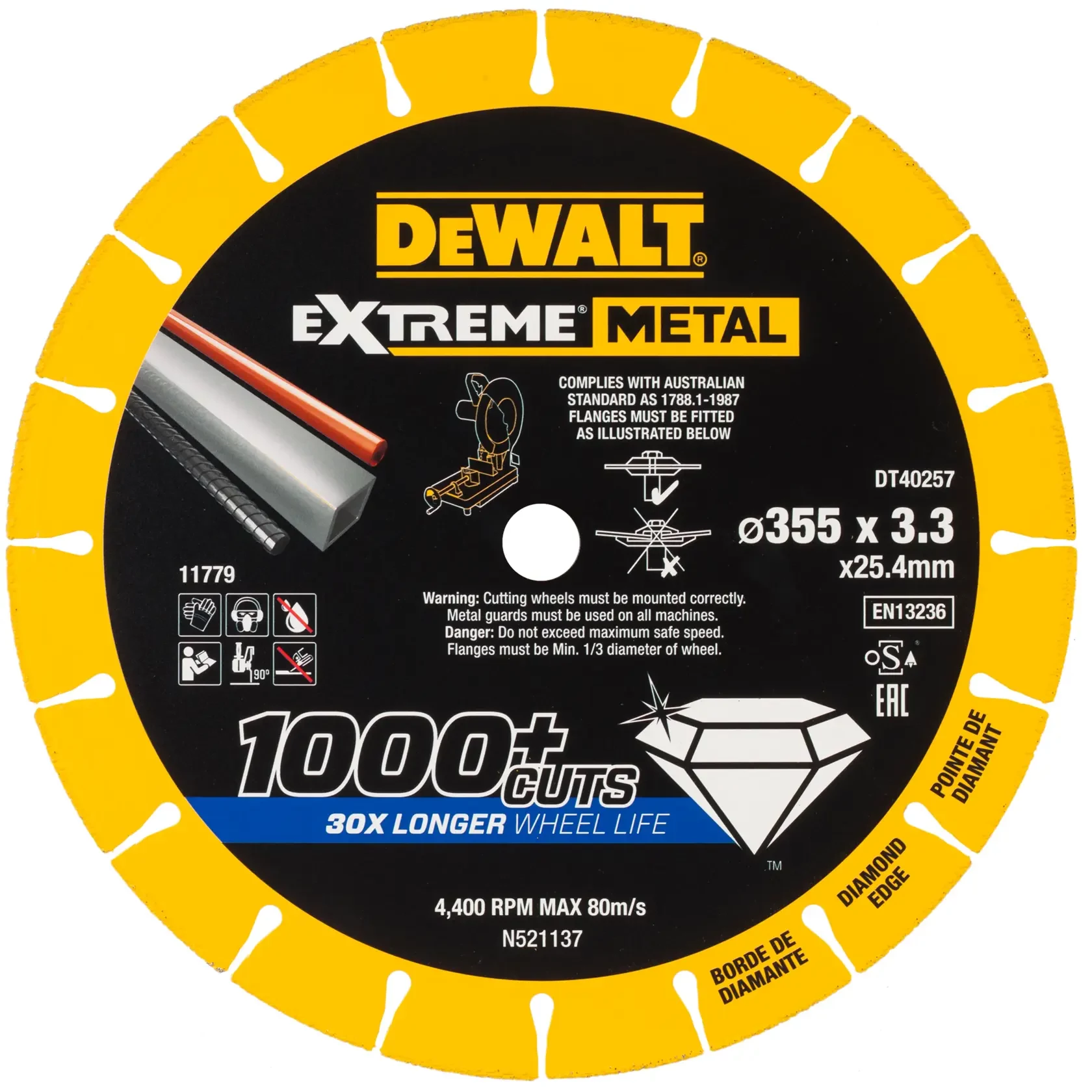DEWALT Extreme Metal Cutting Disc 355x25