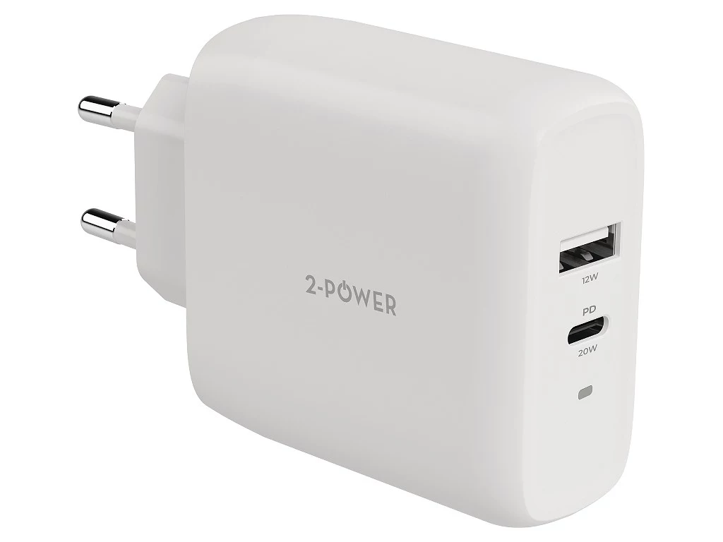 2-POWER Sienas lādētājs PD 20W USB-C