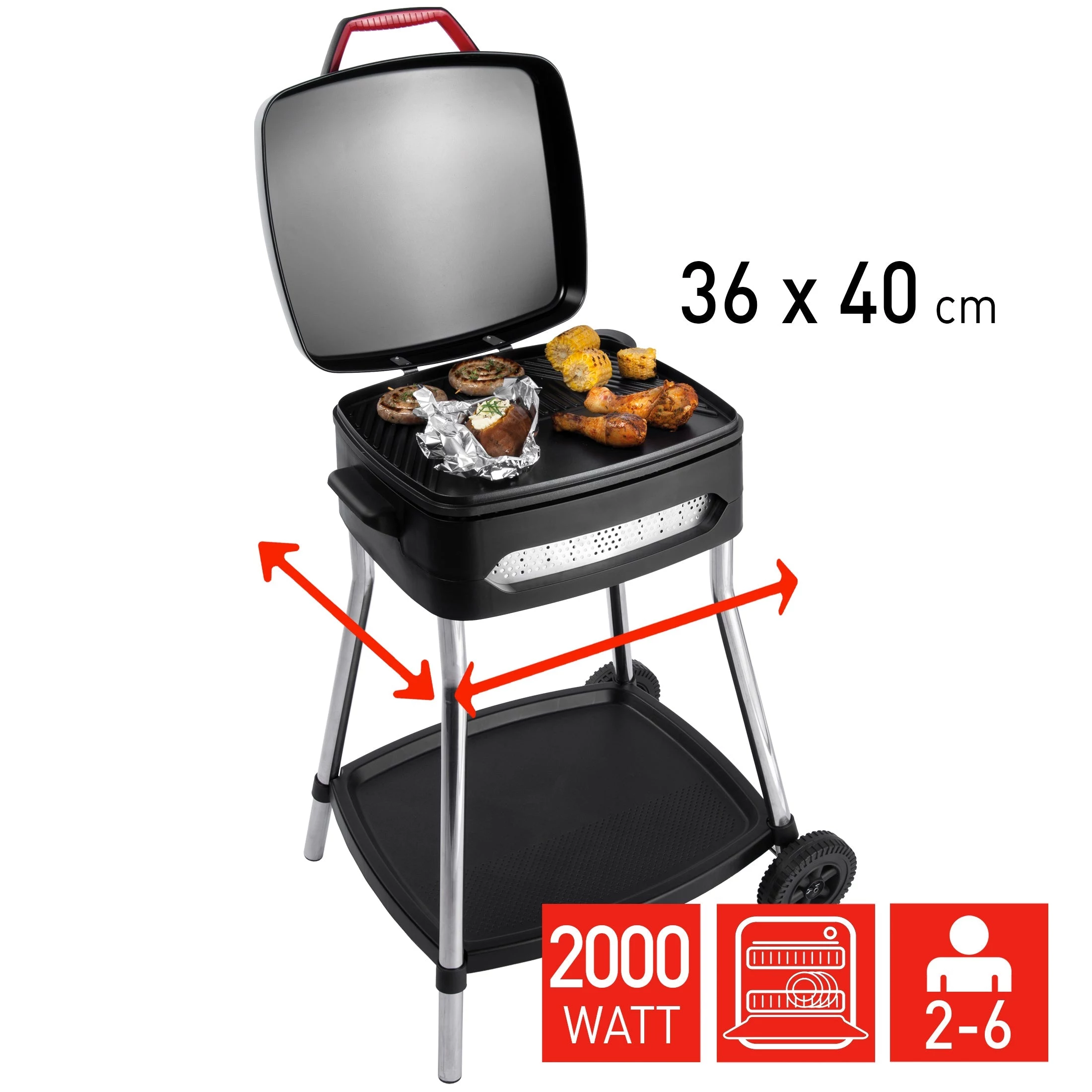 FRITEL Family BBQ 3278 Electric Barbecue