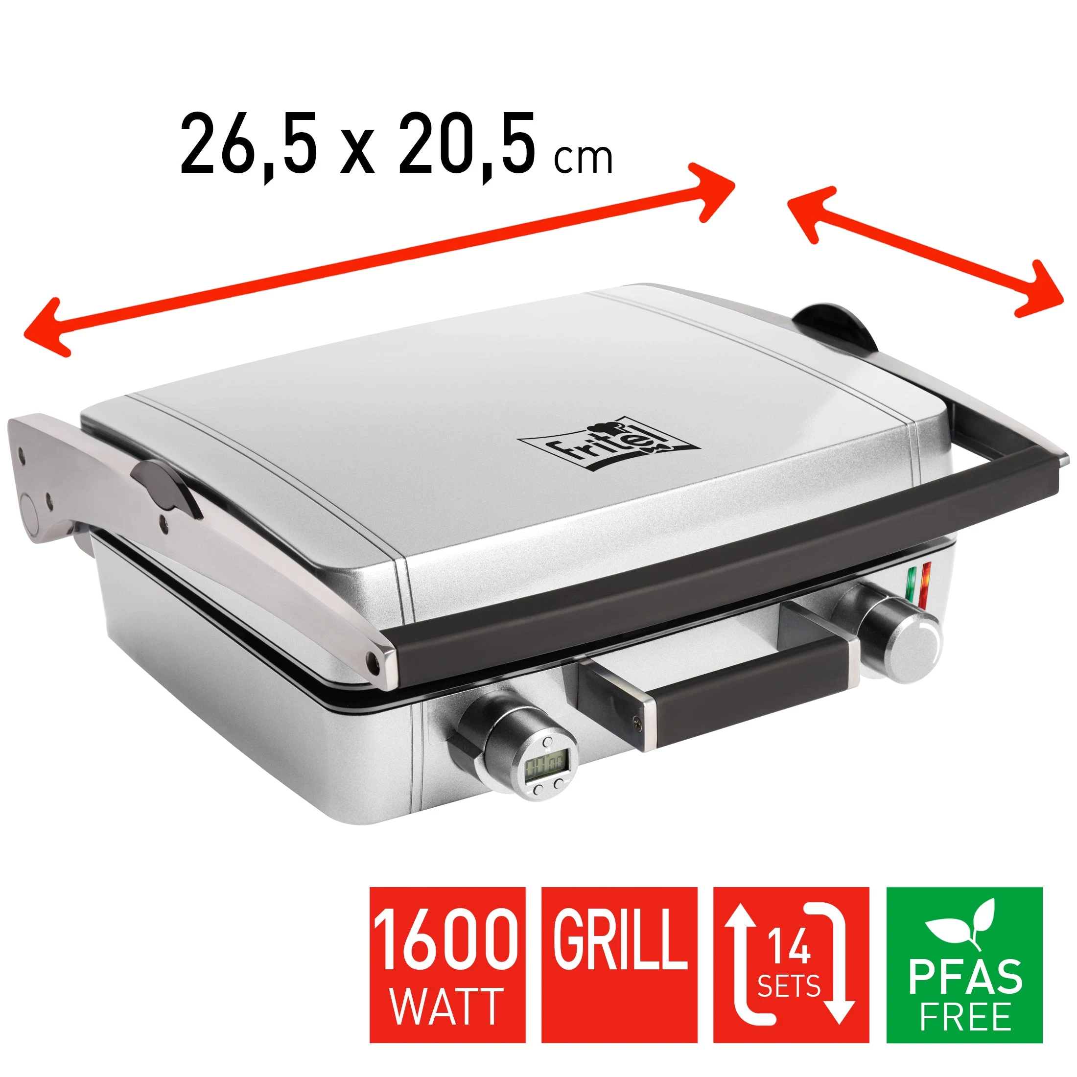 Fritel CW 3627 3-in-1 Kontaktgrils, Sviestmaižu