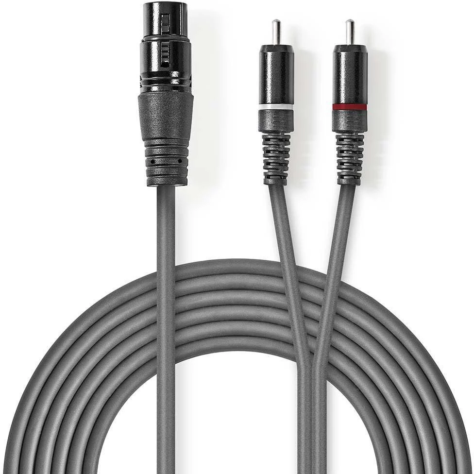 NEDIS XLR Female to 2x RCA