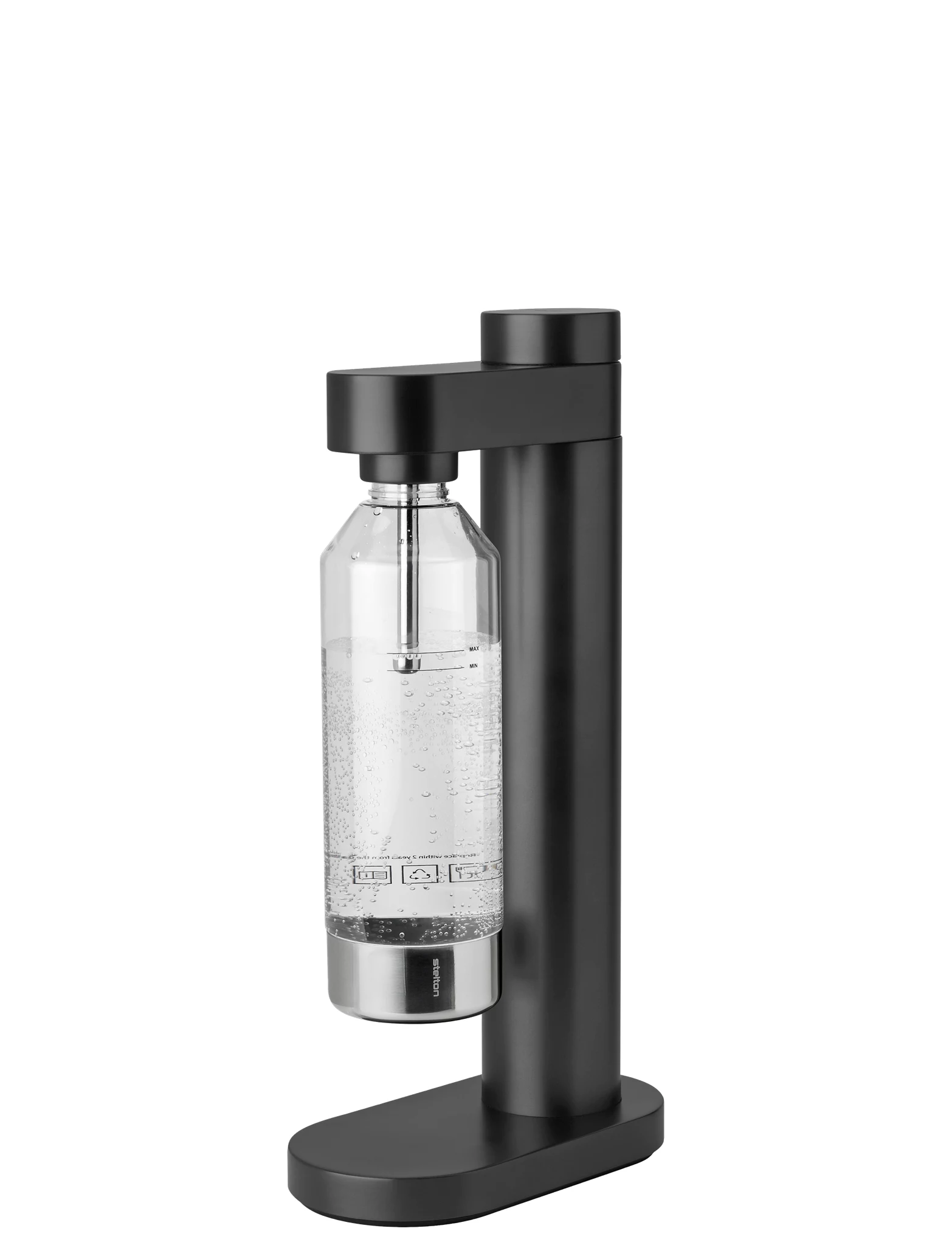 Stelton Brus Carbonator Black Metallic