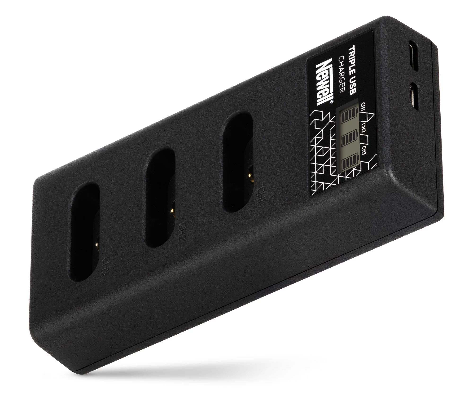 Newell CD-USB-C Triple-Channel Battery Charger for