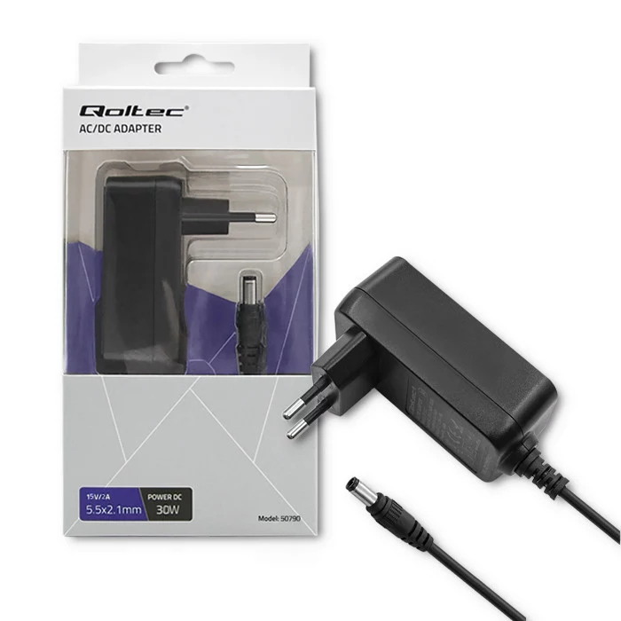 Qoltec Plug-in Power Supply 30W 15V