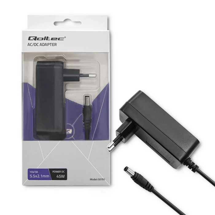 Qoltec Plug-in Power Supply 45W 15V