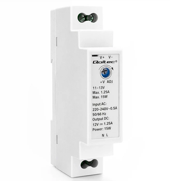 QOLTEC DIN Rail Power Supply 15W