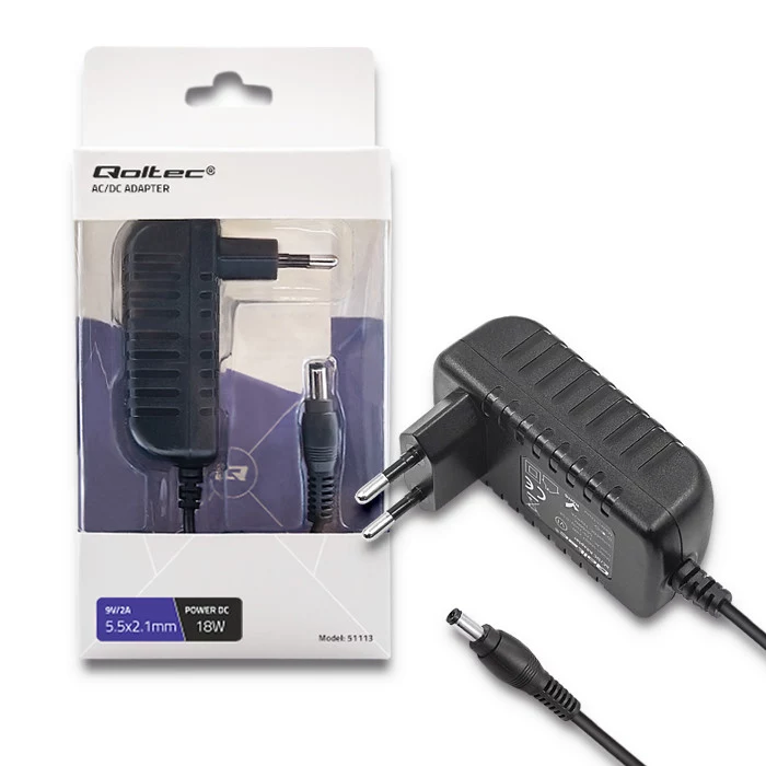 Qoltec Power Adapter 18W 9V 2A